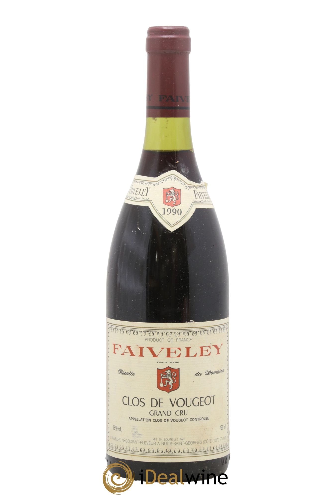 Clos de Vougeot Grand Cru Faiveley 1990 - Posten von 1 Flasche - 0