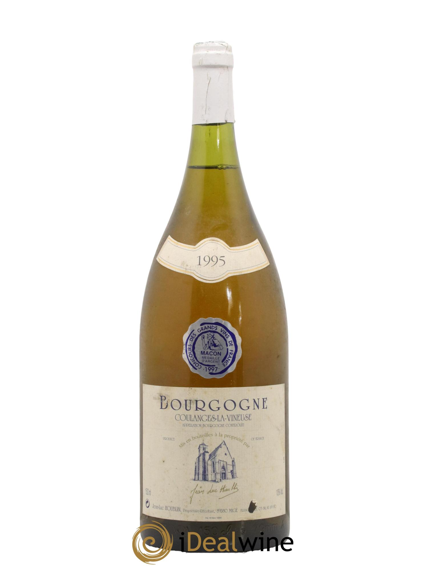 Bourgogne Coulanges-la-Vineuse Domaine Jean-Luc Houblin 1995 - Lot de 1 magnum - 0