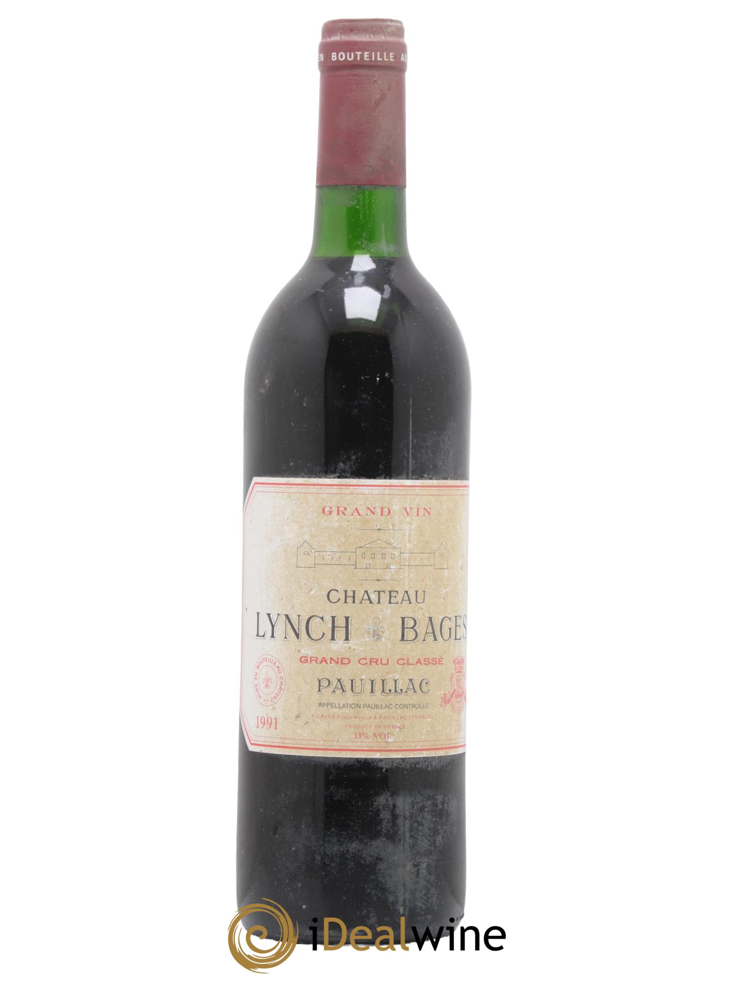 Château Lynch Bages 5ème Grand Cru Classé 1991 - Lot de 1 bouteille - 0