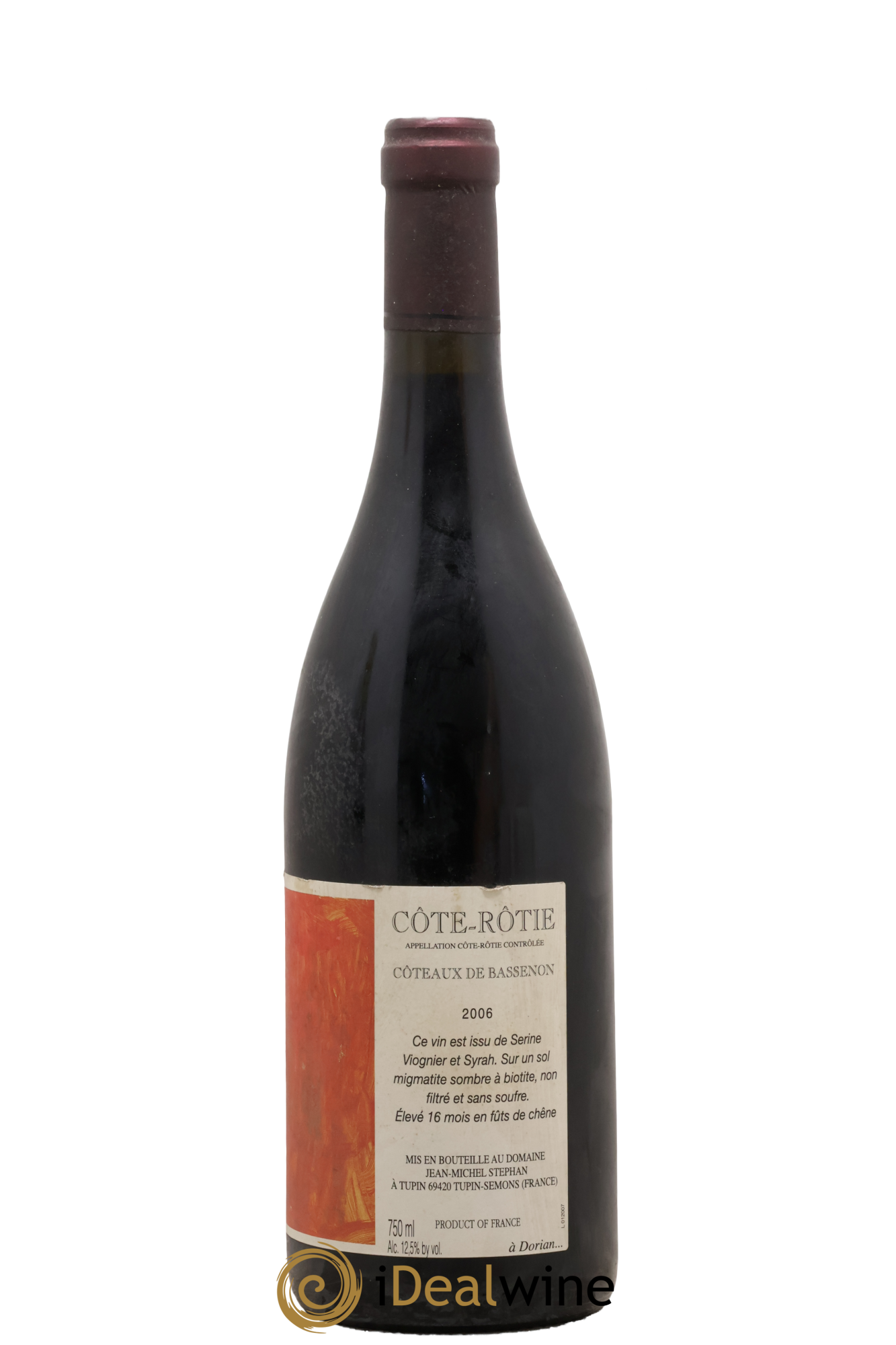 Côte-Rôtie Coteaux de Bassenon Jean-Michel Stephan 2006 - Lotto di 1 bottiglia - 1