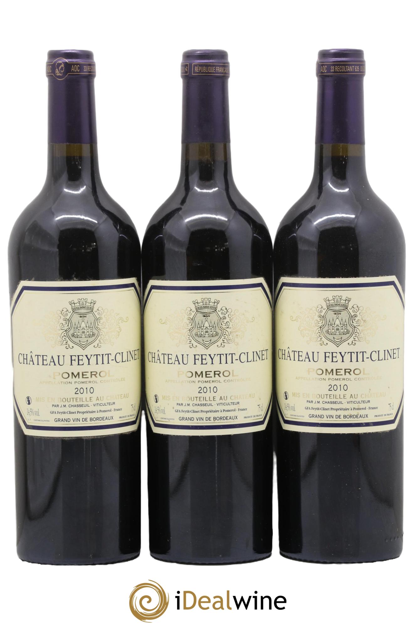 Château Feytit-Clinet 2010 - Posten von 3 Flaschen - 0
