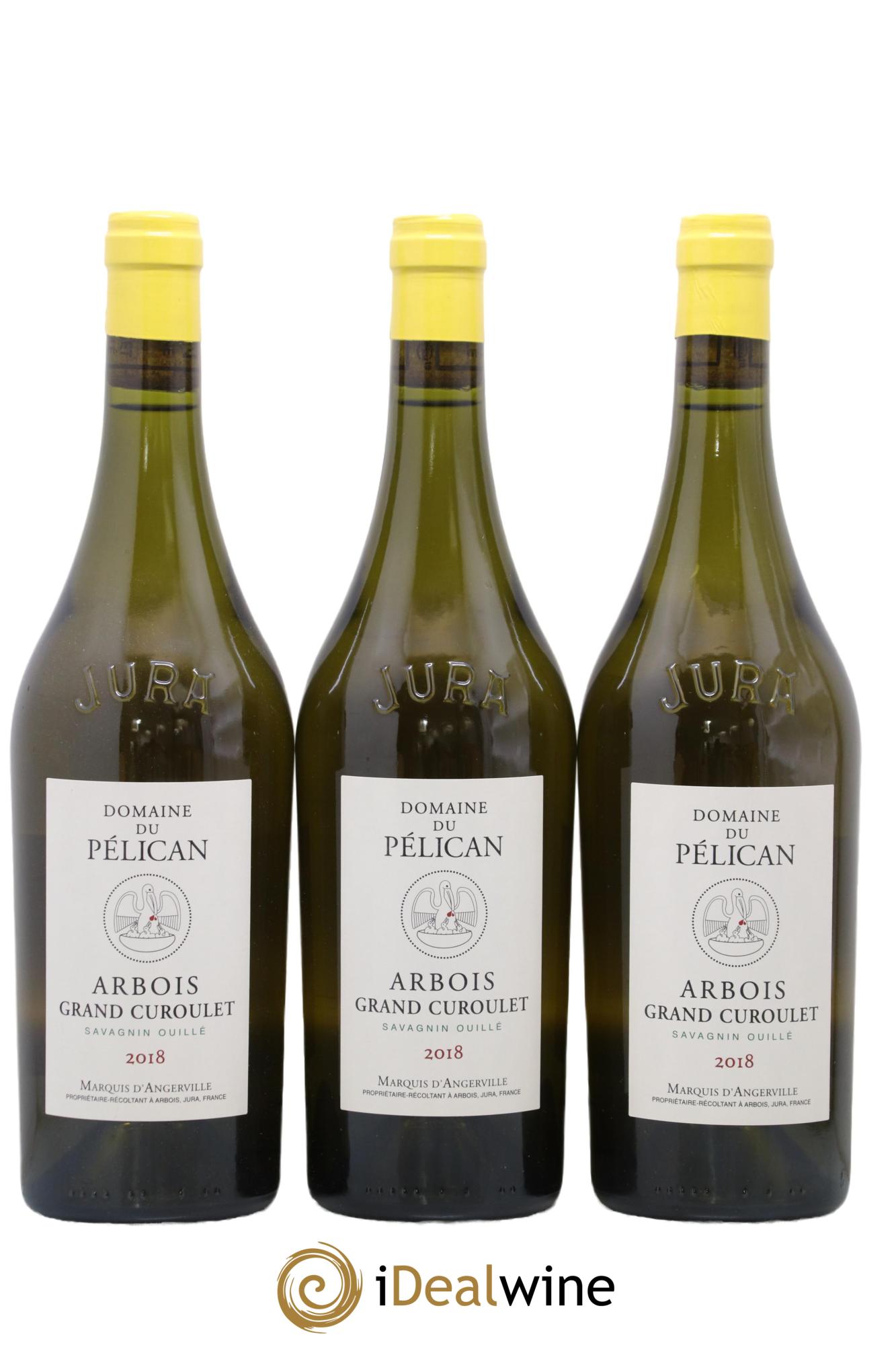 Arbois Savagnin ouillé Grand Curoulet Pélican 2018 - Posten von 3 Flaschen - 0