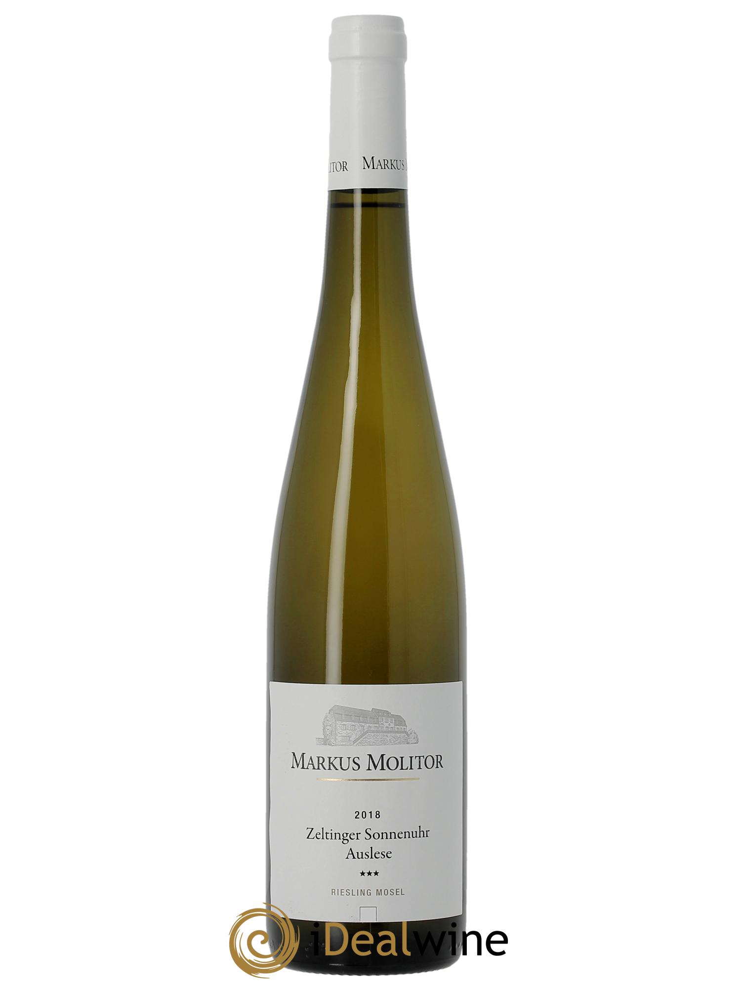 Riesling Markus Molitor Zeltinger Sonnenuhr Auslese White Capsule°° 2018 - Lot de 1 bouteille - 0