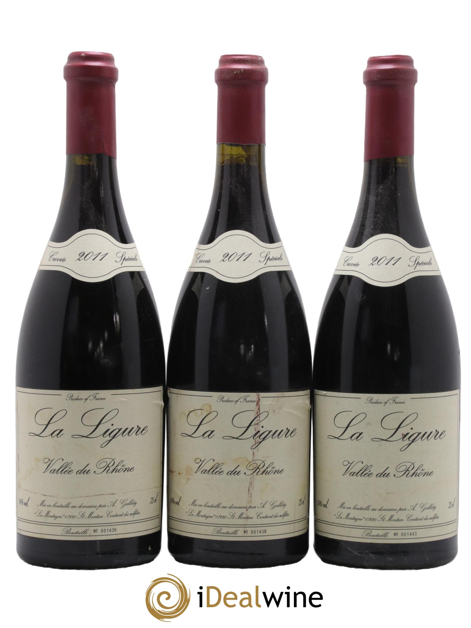 Côtes du Vivarais La Ligure Gallety (Domaine) 2011 - Lot de 3 bouteilles - 0