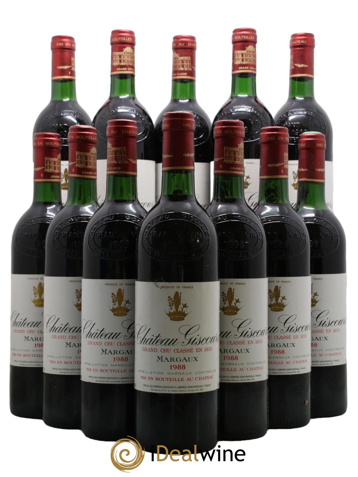 Château Giscours 3ème Grand Cru Classé 1988 - Lot de 12 bouteilles - 0