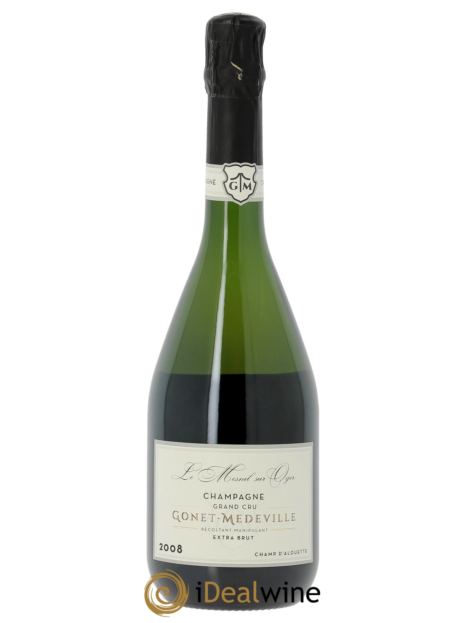 Champ d'Alouette Grand Cru Extra-Brut Vignobles Gonet-Medeville 2008 - Lot de 1 bouteille - 0