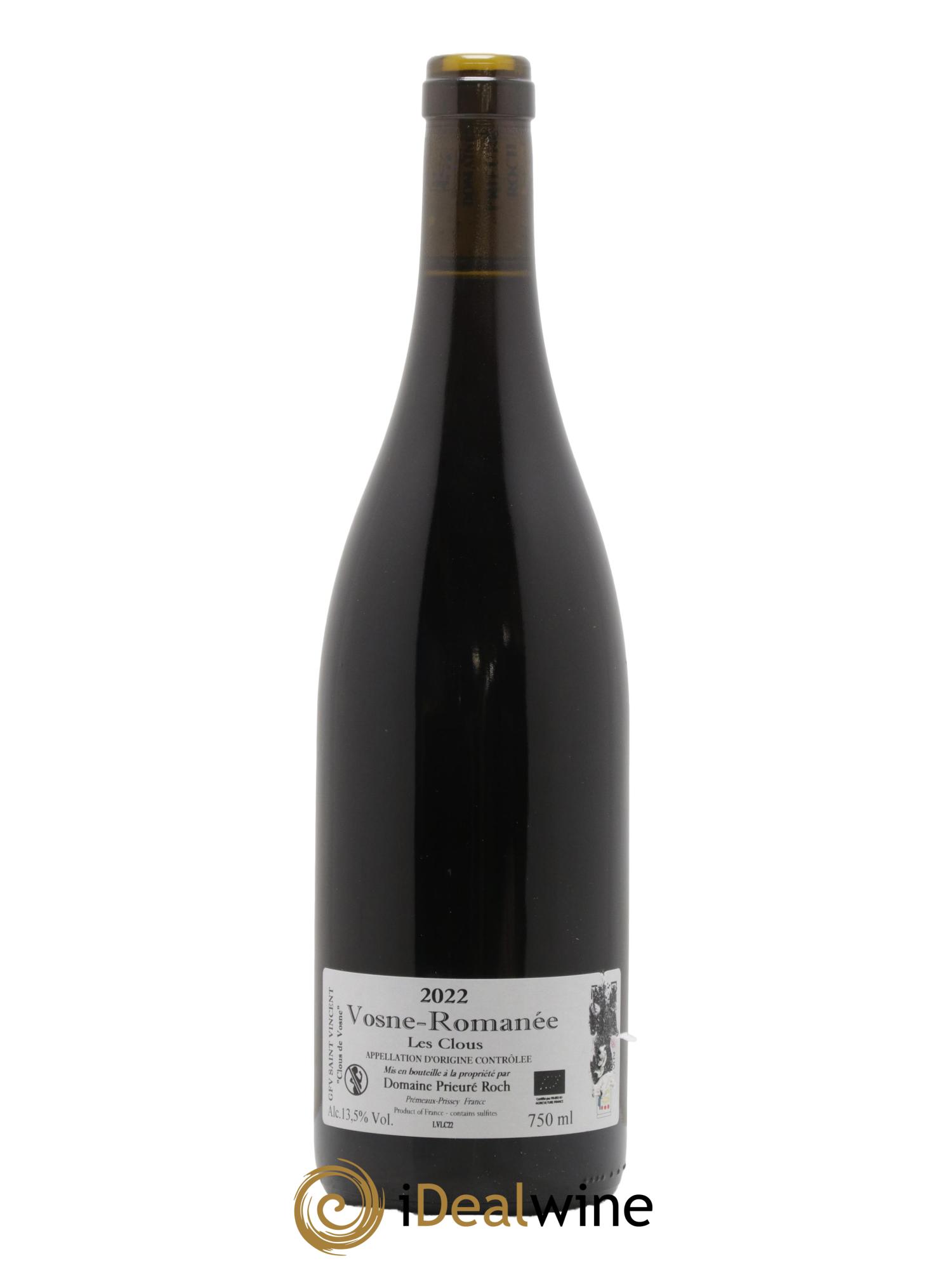 Vosne-Romanée Les Clous Prieuré Roch  2022 - Lot of 1 bottle - 1