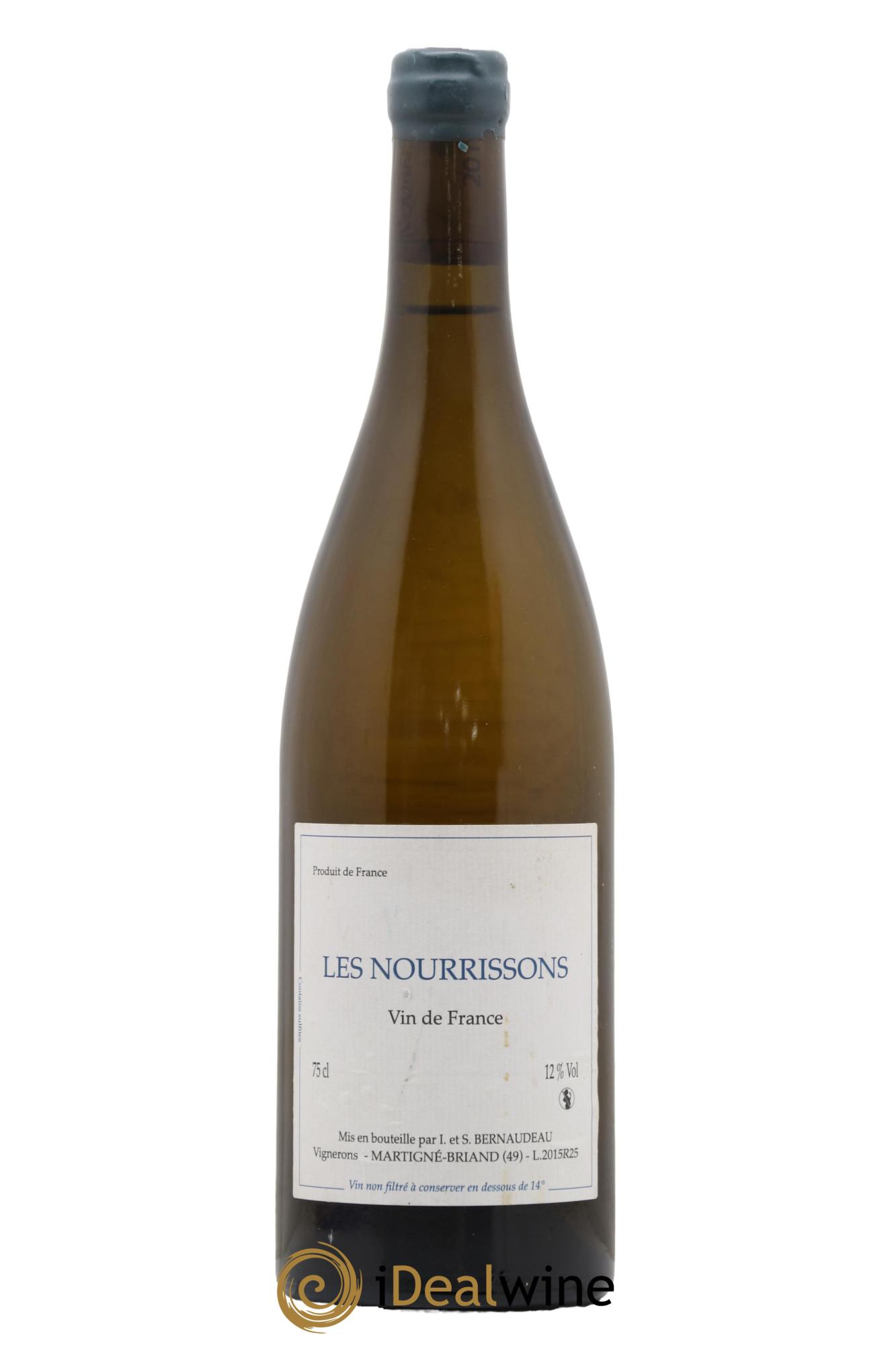 Vin de France Les Nourrissons Stéphane Bernaudeau 2015 - Lot de 1 bouteille - 0