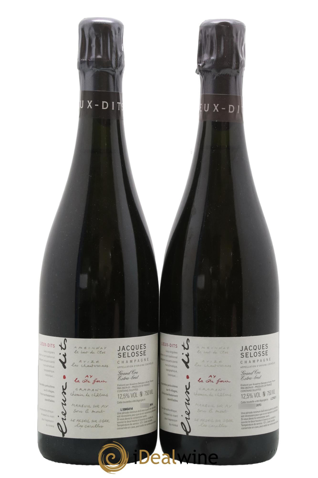 La Côte Faron Blanc de Noirs Grand Cru Extra-Brut Jacques Selosse - Lot de 2 bouteilles - 0