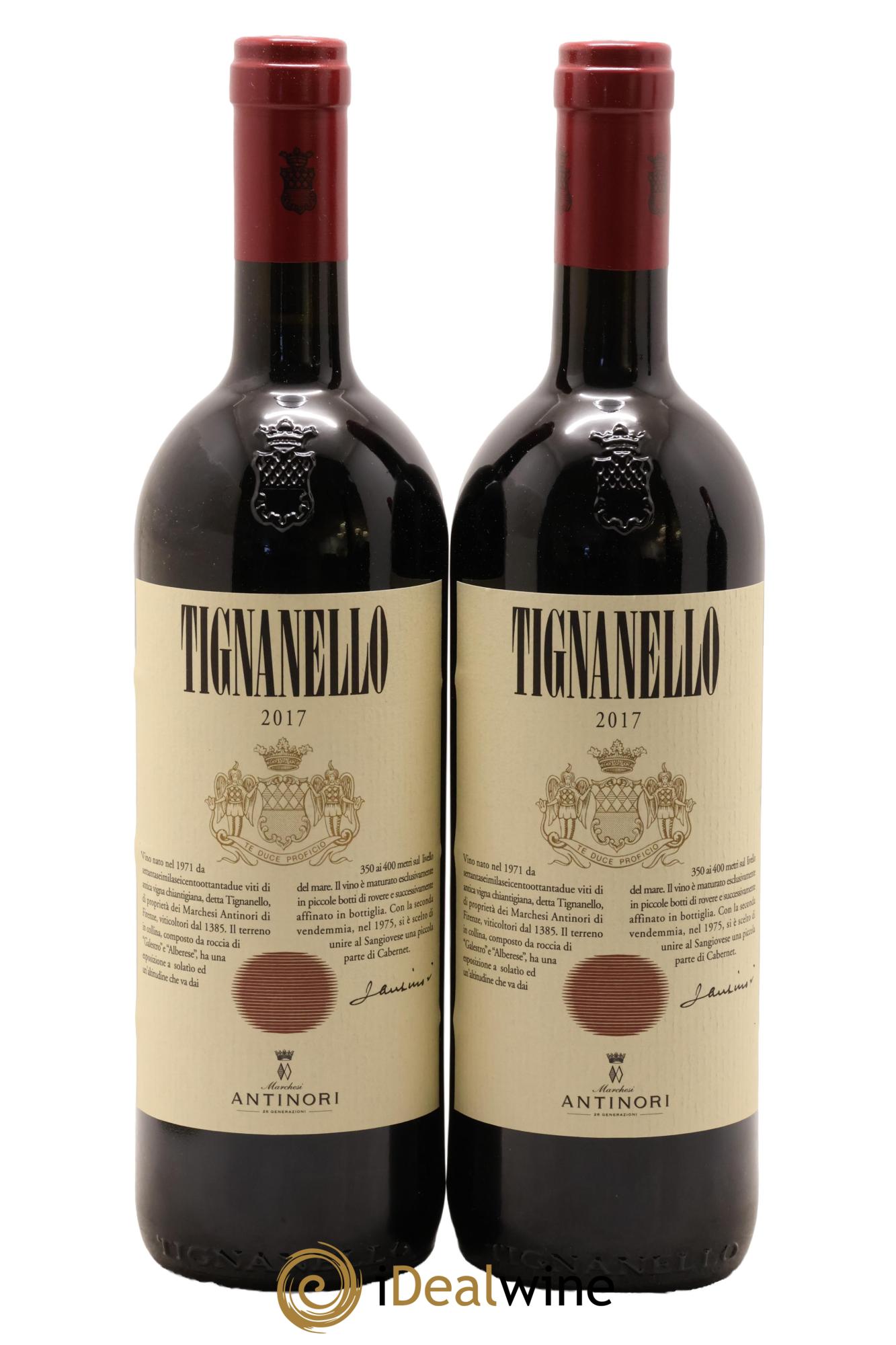 Toscana IGT Tignanello Tenuta Tignanello - Marchesi Antinori 2017 - Lotto di 2 bottiglie - 0