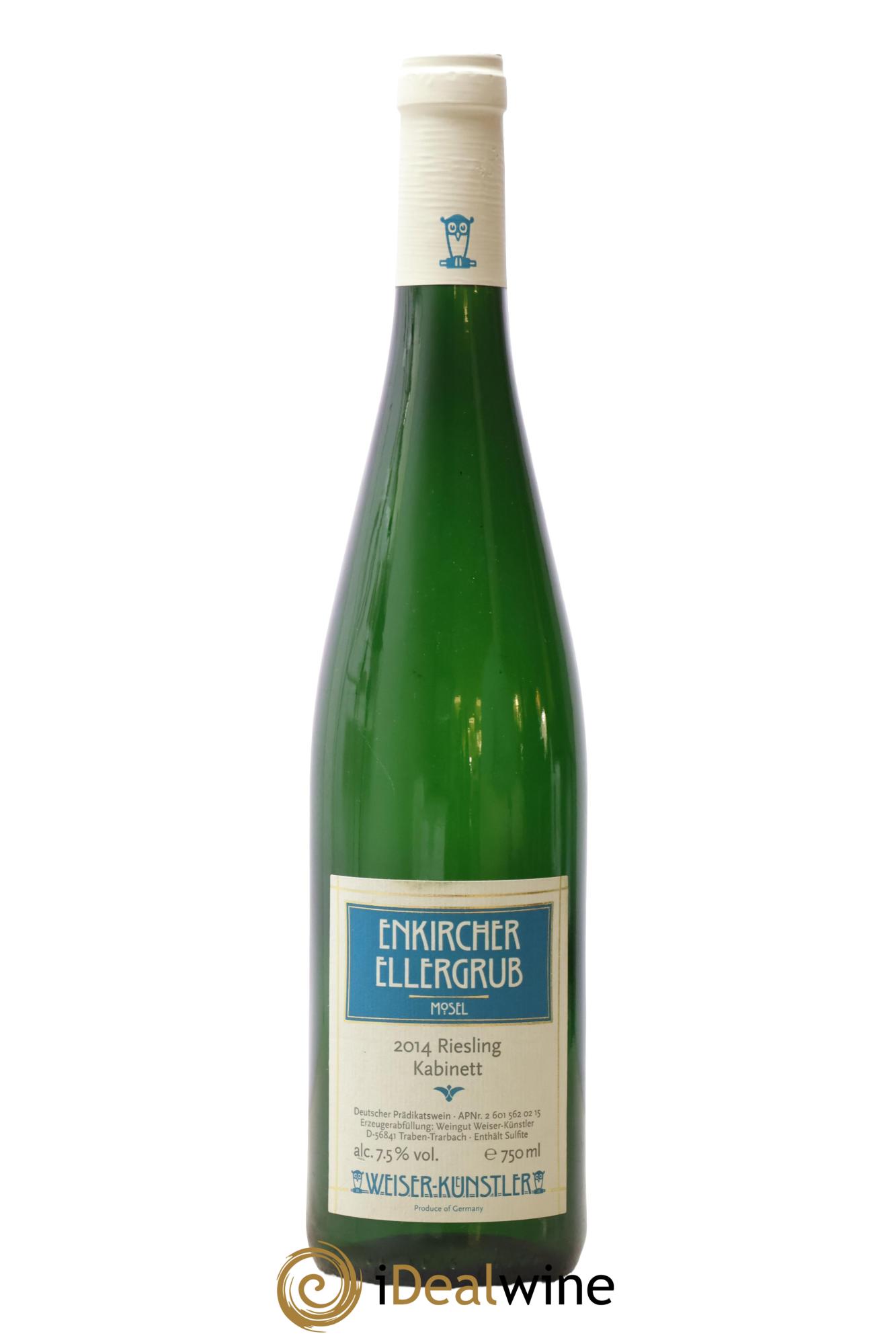 Allemagne Mosel-Saar Enkircher Ellergrub Riesling Kabinett Weiser Künstler 2014 - Lot de 1 bouteille - 0