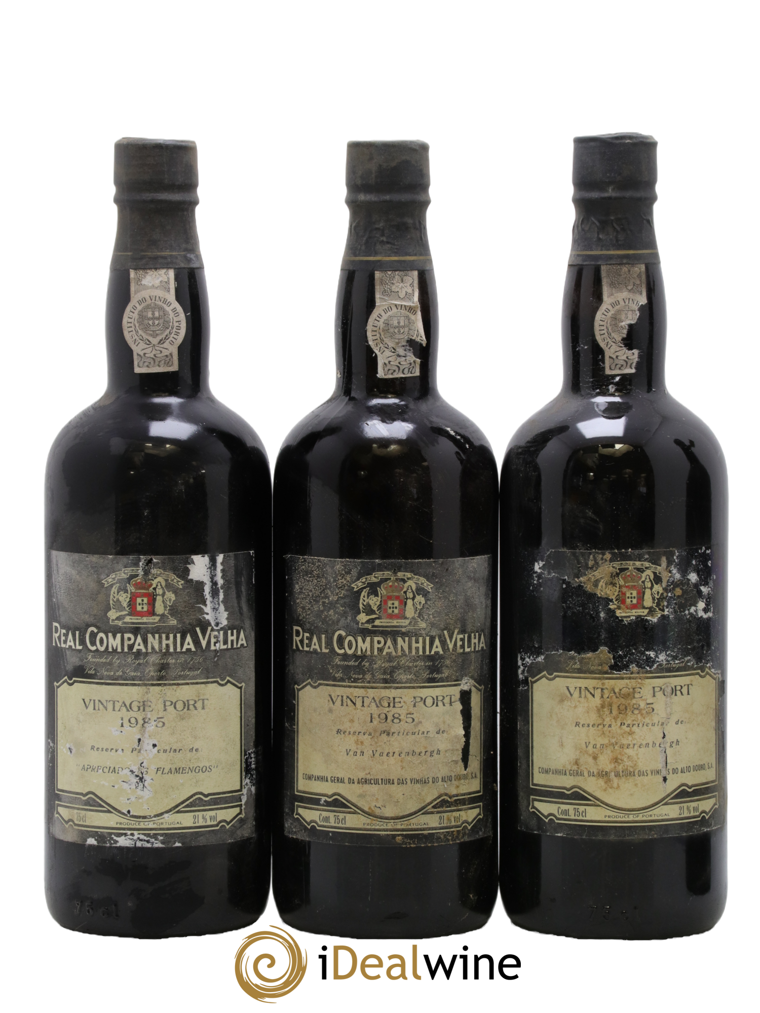 Porto Vintage Real Companhia Velha 1985 - Lot of 3 bottles - 1