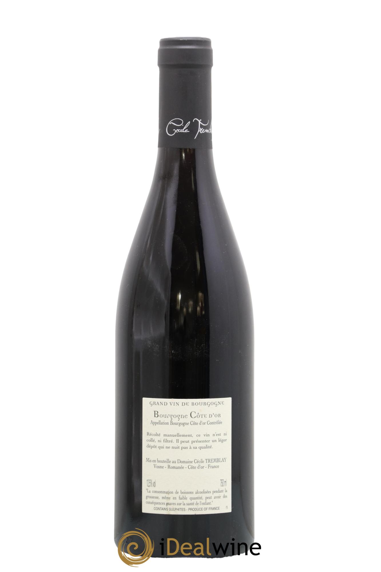 Bourgogne Côte-d'Or Cécile Tremblay 2021 - Lot de 1 bouteille - 1