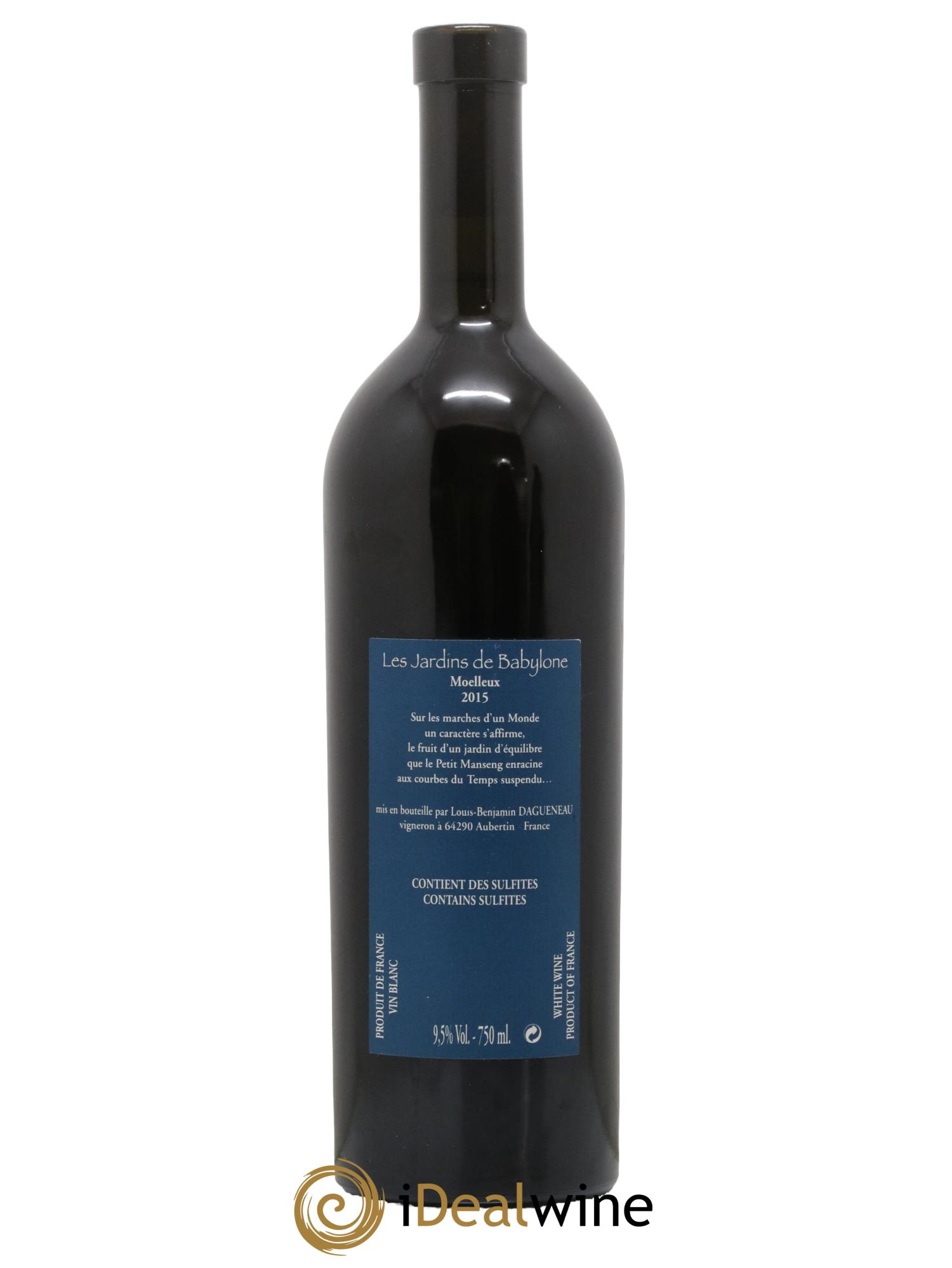 Vin de France (anciennement Jurançon) Jardins de Babylone Didier Dagueneau 2015 - Lot de 1 bouteille - 1