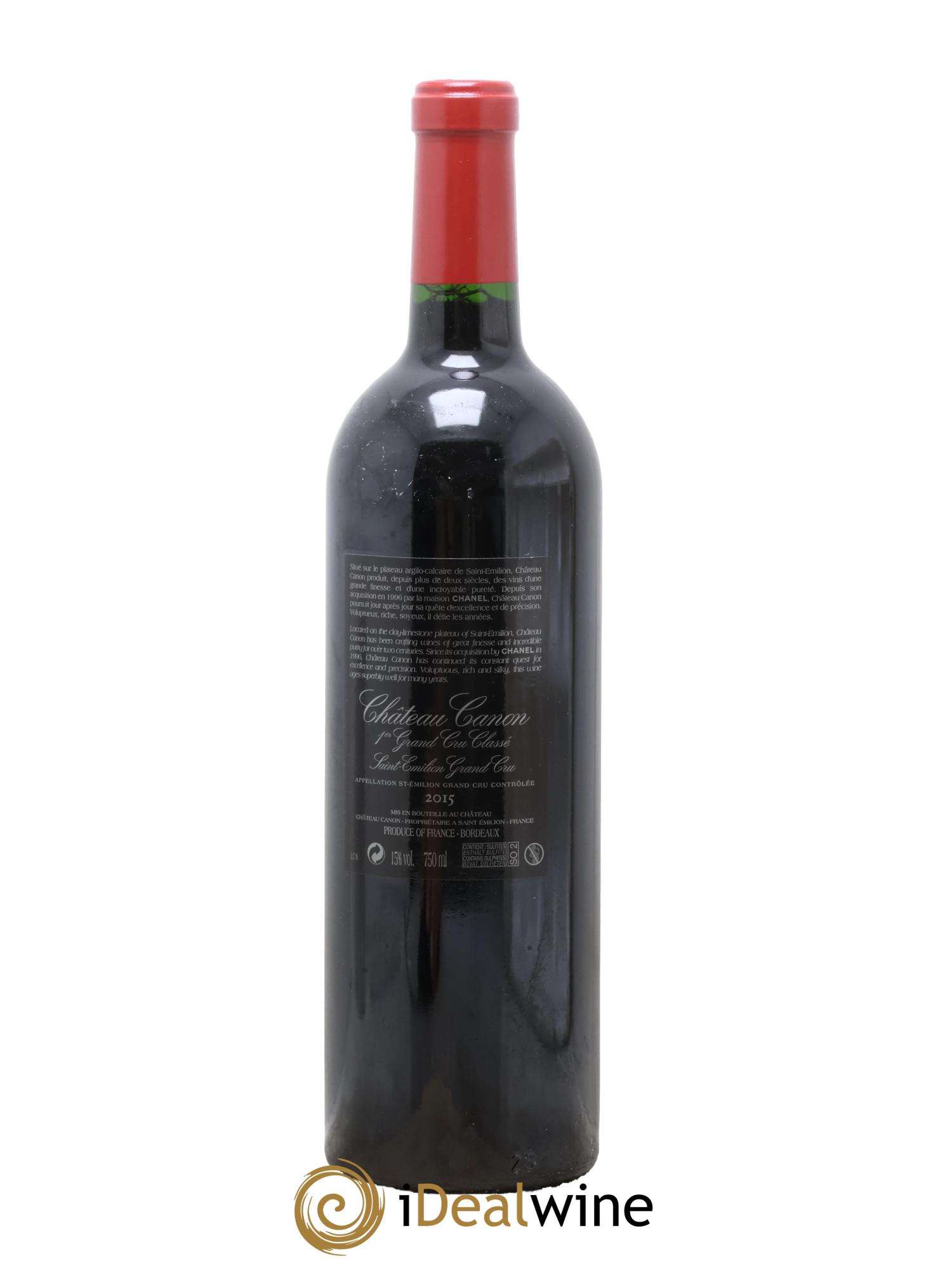 Château Canon 1er Grand Cru Classé B 2015 - Lot de 1 bouteille - 1