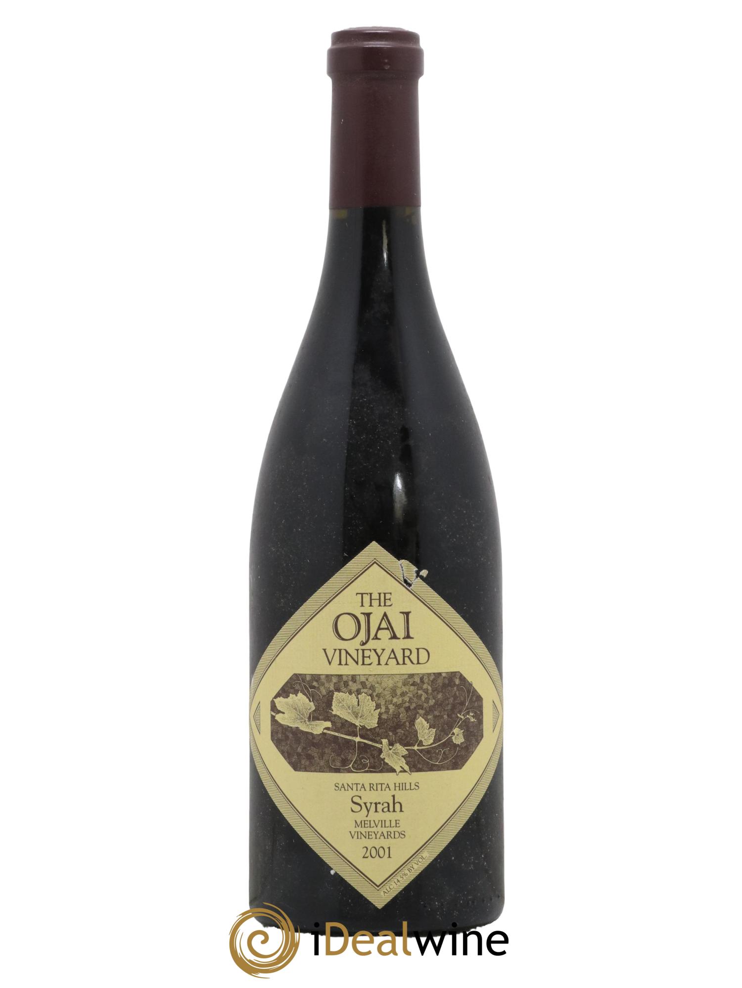 USA The Ojay Syrah Melville Vineyard 2001 - Lot de 1 bouteille - 0