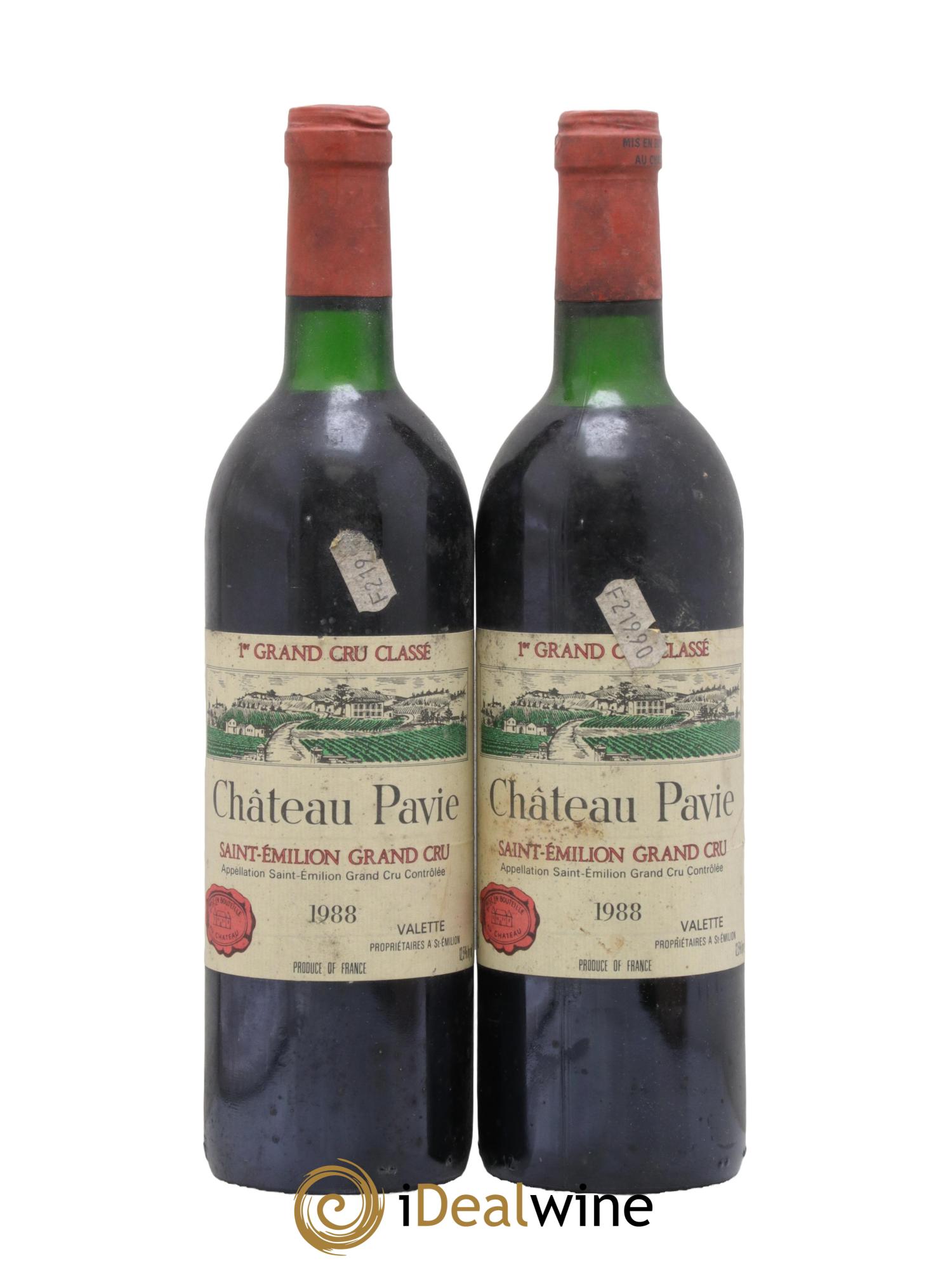 Château Pavie 1er Grand Cru Classé A 1988 - Posten von 2 Flaschen - 0