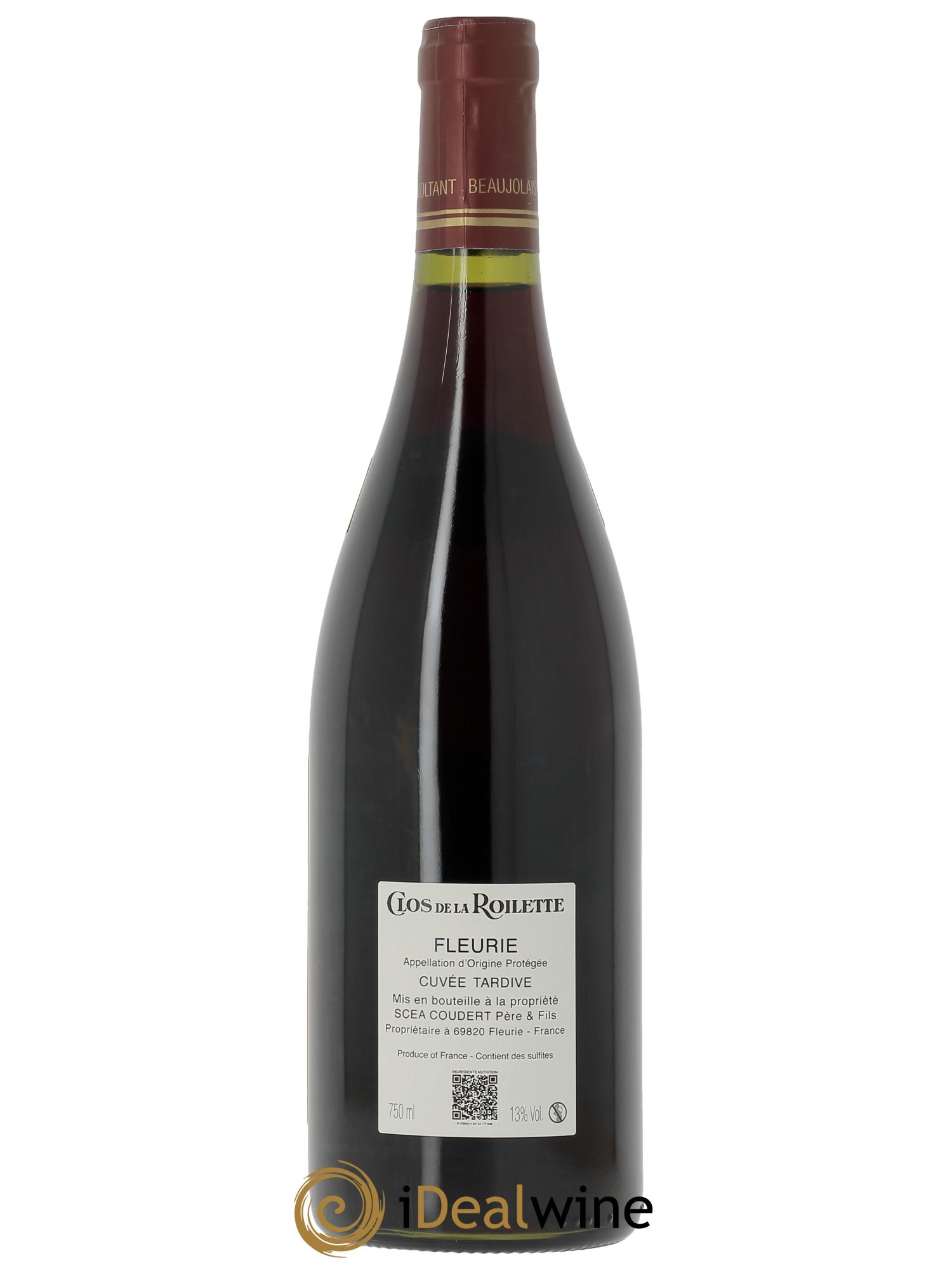 Fleurie Cuvée Tardive Clos de la Roilette  2024 - Lot de 1 bouteille - 1