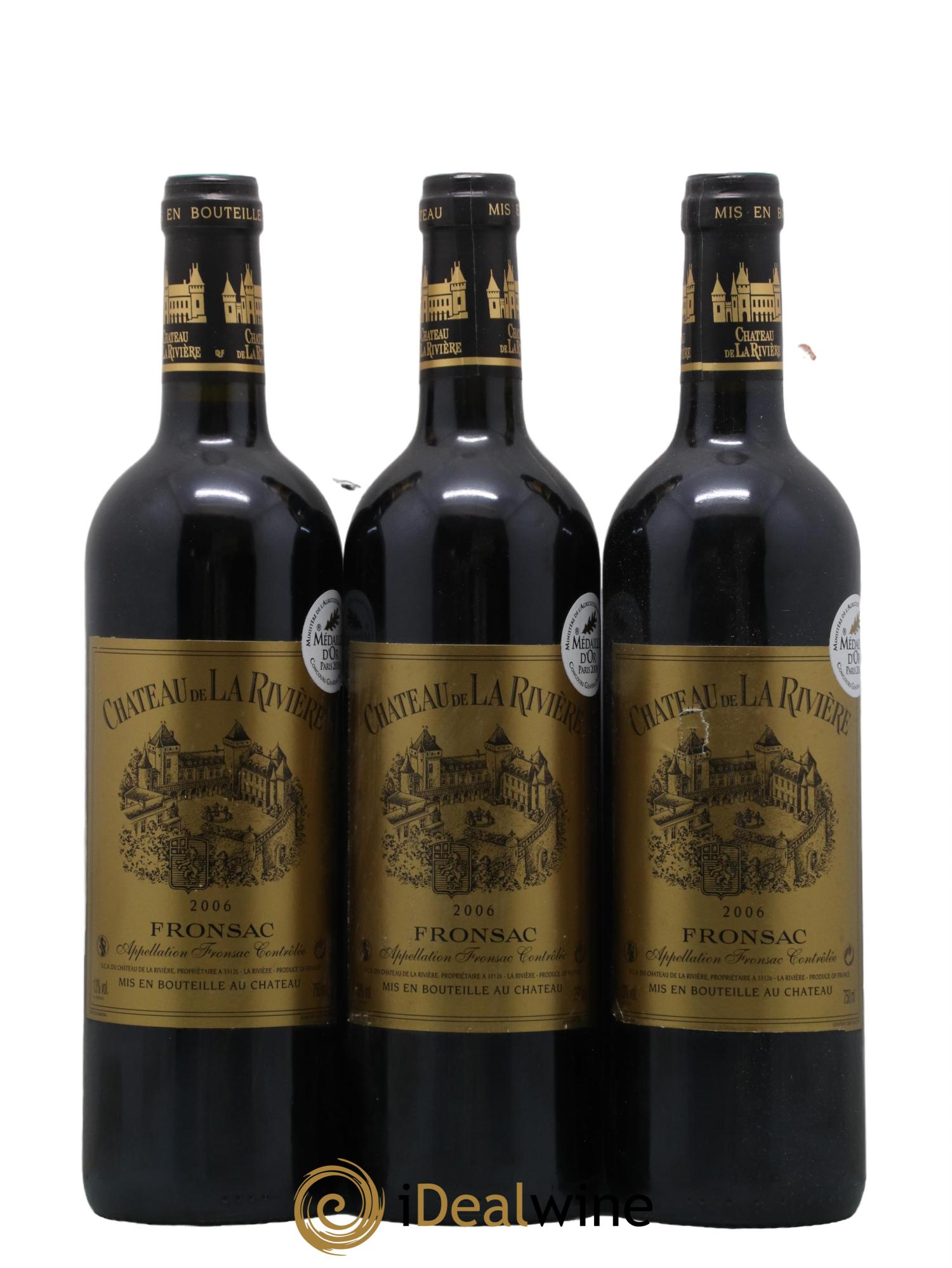 Château de La Rivière 2006 - Lot de 12 bouteilles - 2