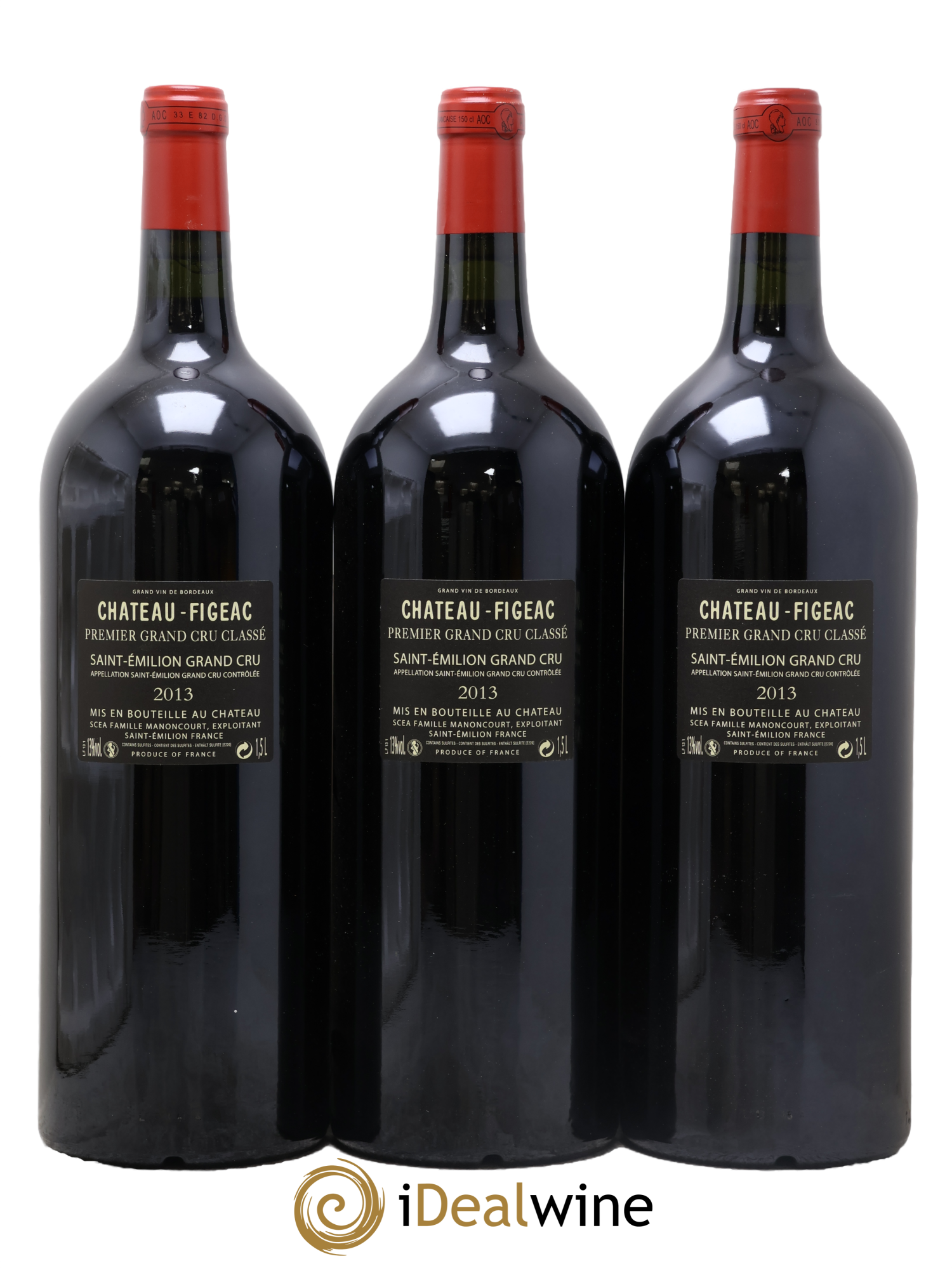 Château Figeac 1er Grand Cru Classé A 2013 - Lotto di 3 magnum - 1