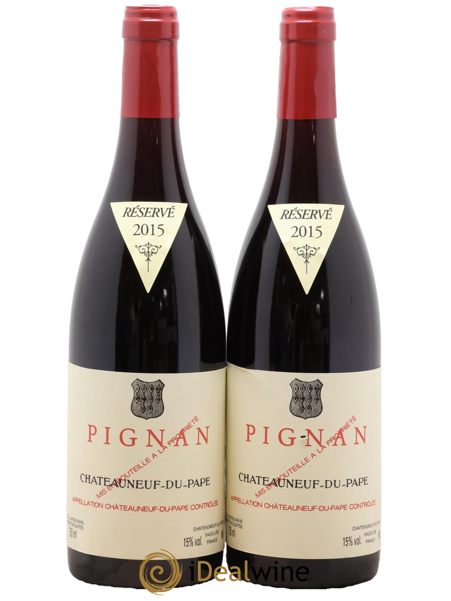 Châteauneuf-du-Pape Pignan Emmanuel Reynaud 2015 - Lot de 2 bouteilles - 0