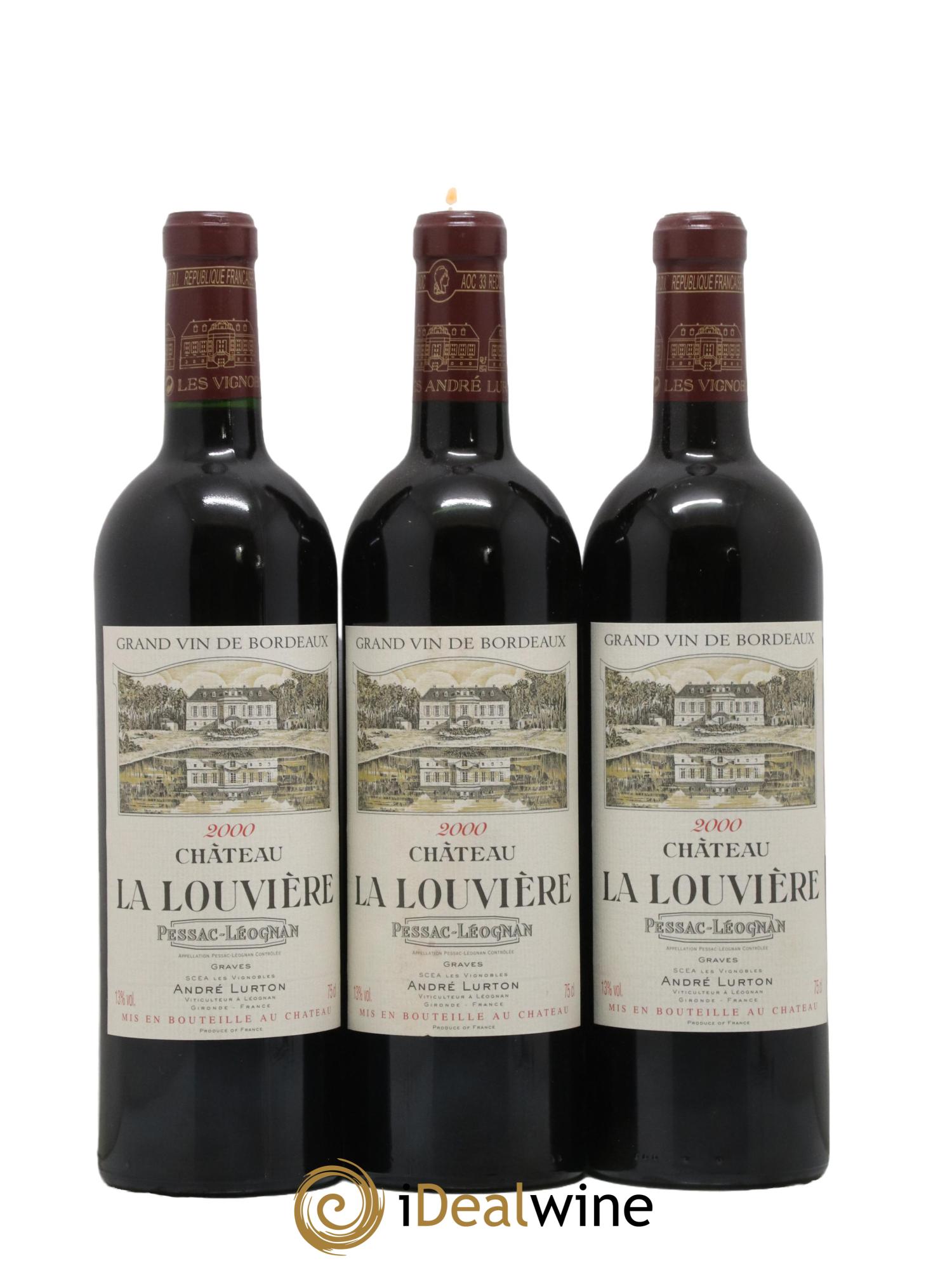 Château la Louvière 2000 - Lot de 6 bouteilles - 2