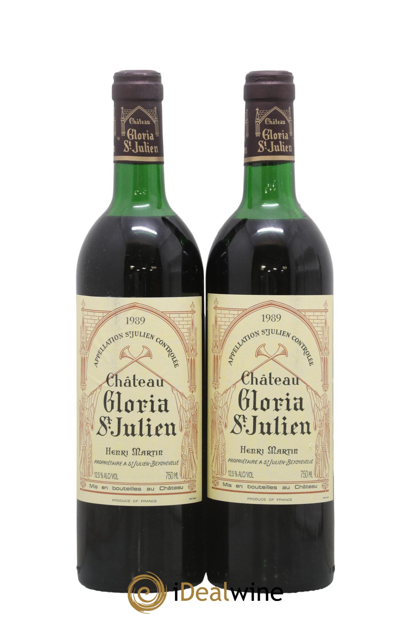 Château Gloria 1989 - Lot de 2 bouteilles - 0