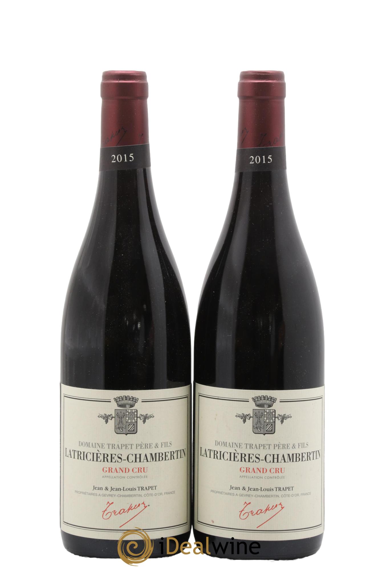 Latricières-Chambertin Grand Cru Domaine Trapet 2015 - Lot de 2 bouteilles - 0