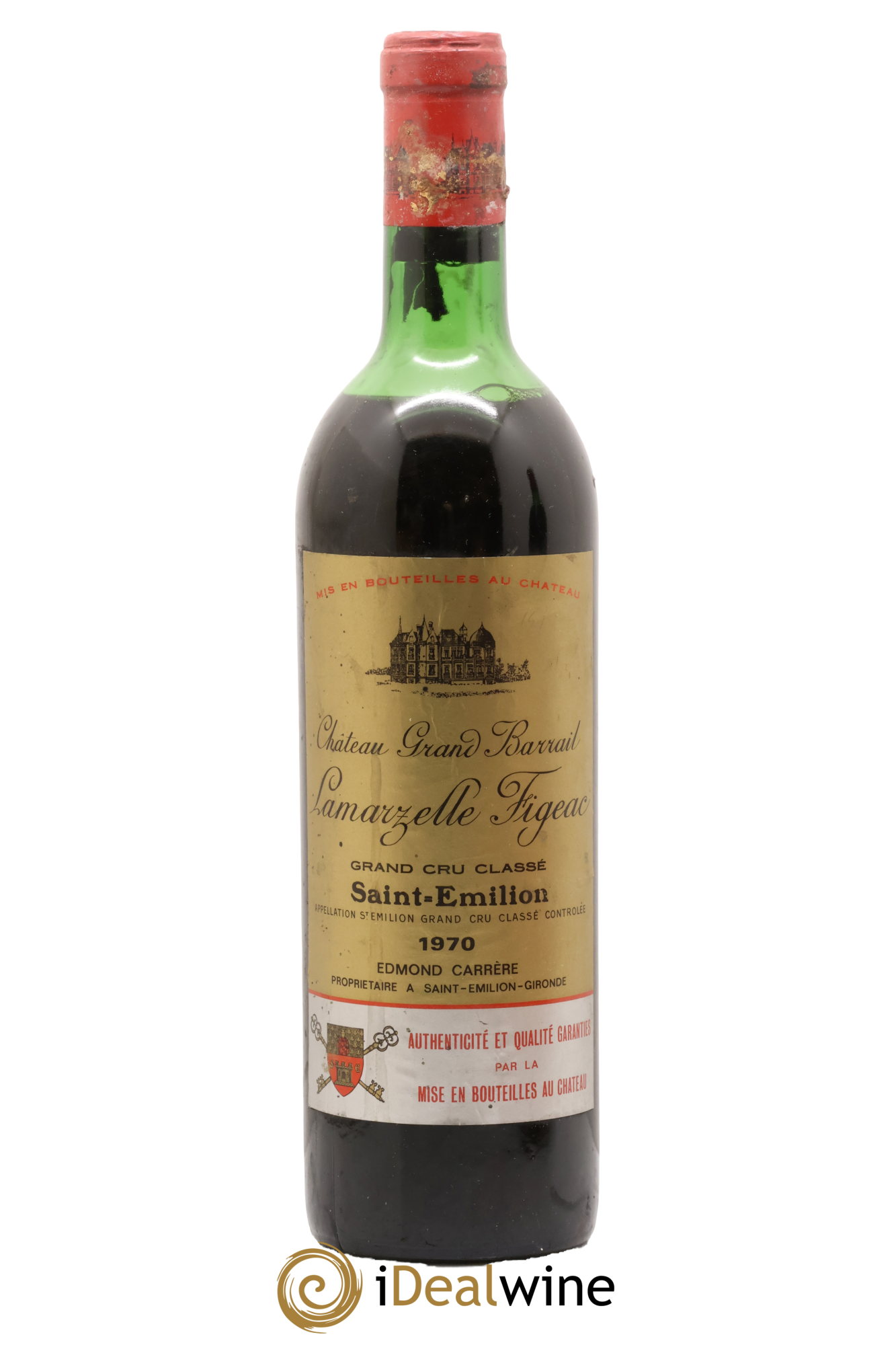 Château Grand Barrail Lamarzelle Figeac Grand Cru Classé 1970 - Lot of 1 bottle - 0