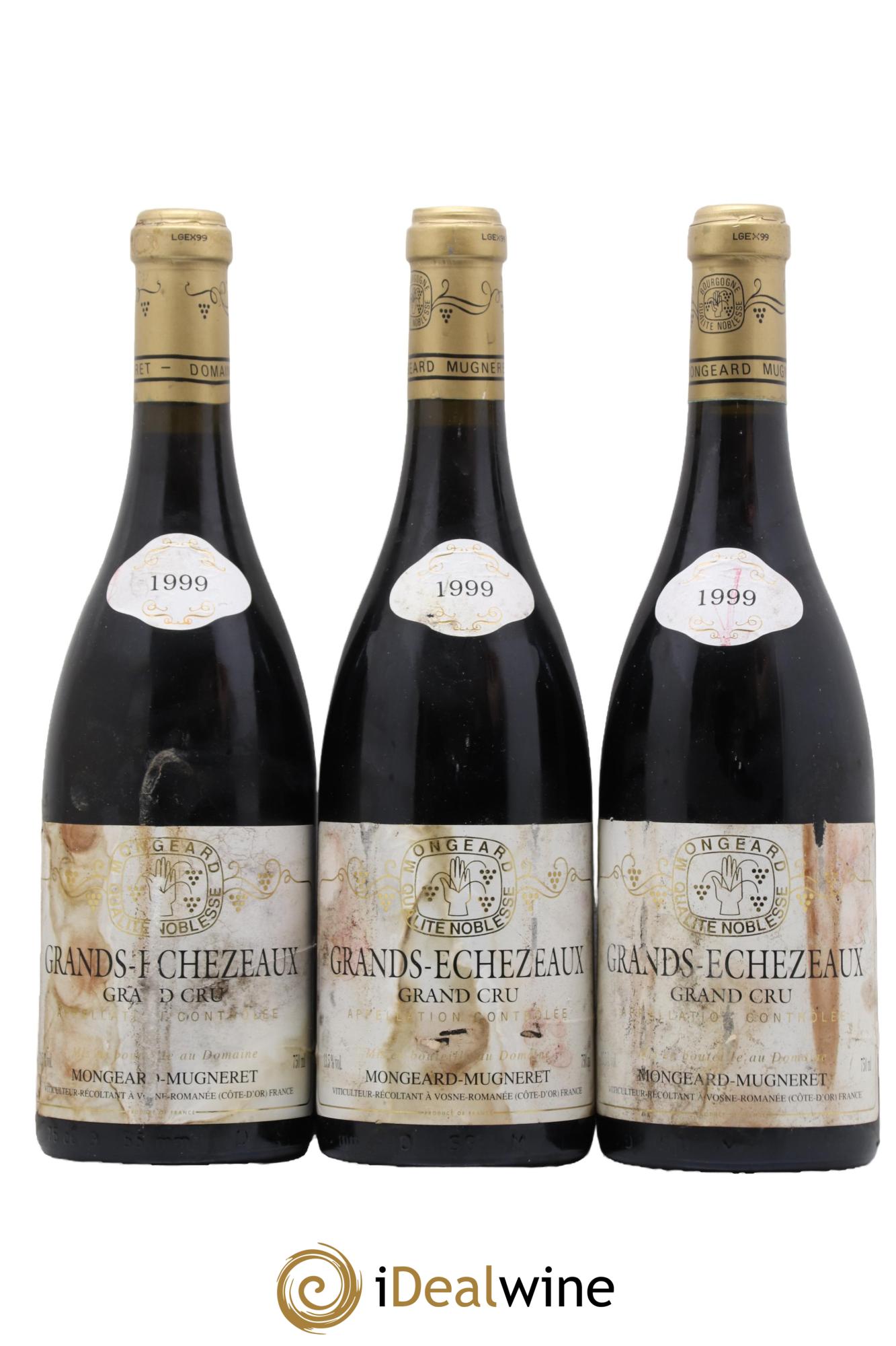Grands-Echezeaux Grand Cru Mongeard-Mugneret (Domaine) 1999 - Lot de 3 bouteilles - 0