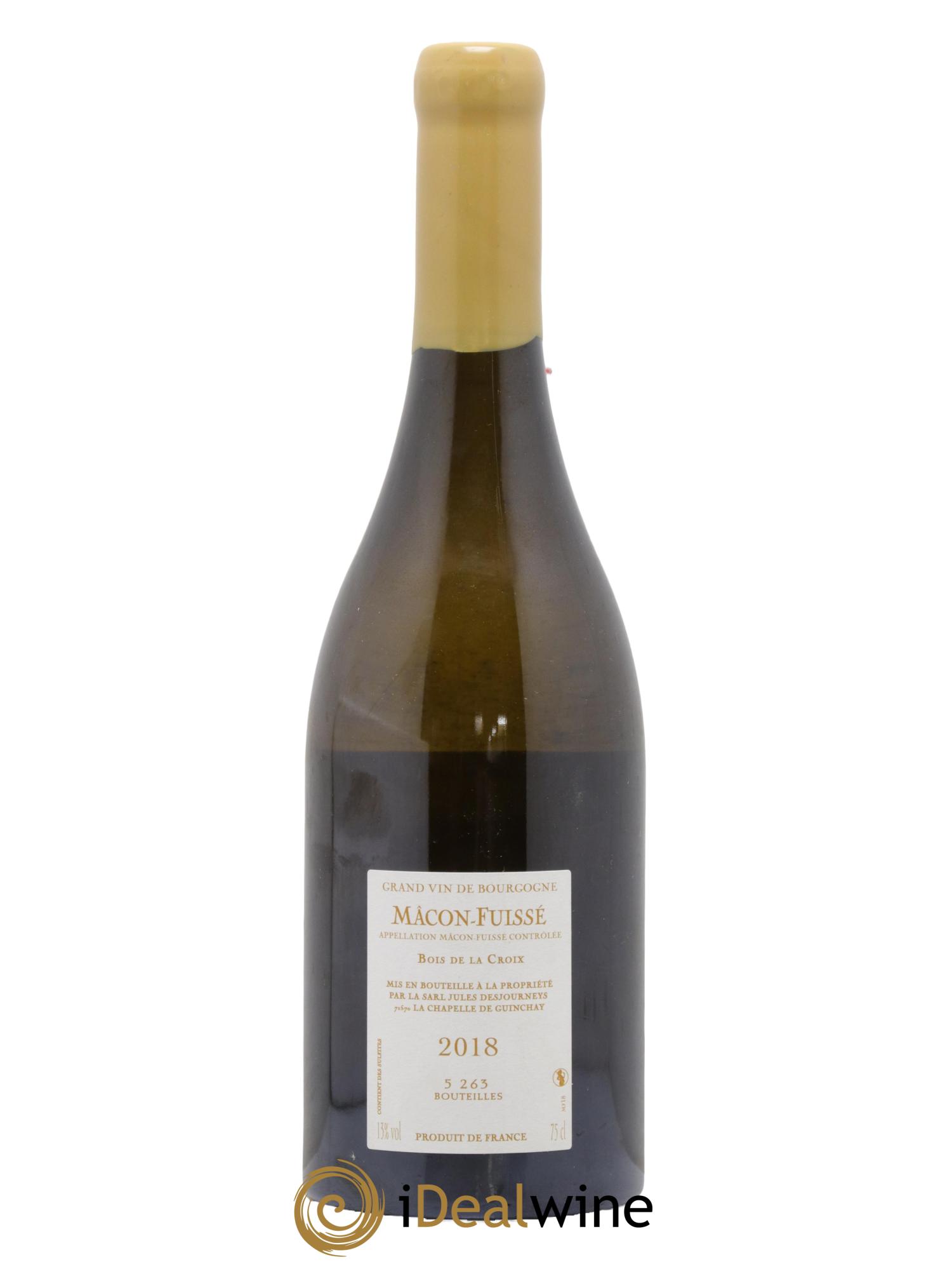 Mâcon-Fuissé Bois de la Croix Jules Desjourneys 2018 - Lot de 1 bouteille - 1