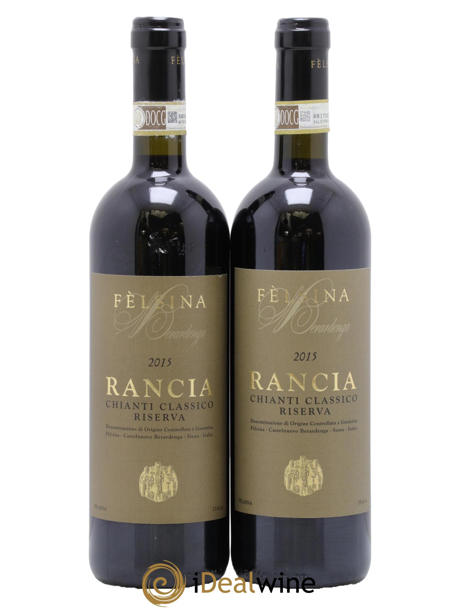 Chianti Classico DOCG Riserva Rancia Fattoria Di Felsina 2015 - Lot de 2 bouteilles - 0