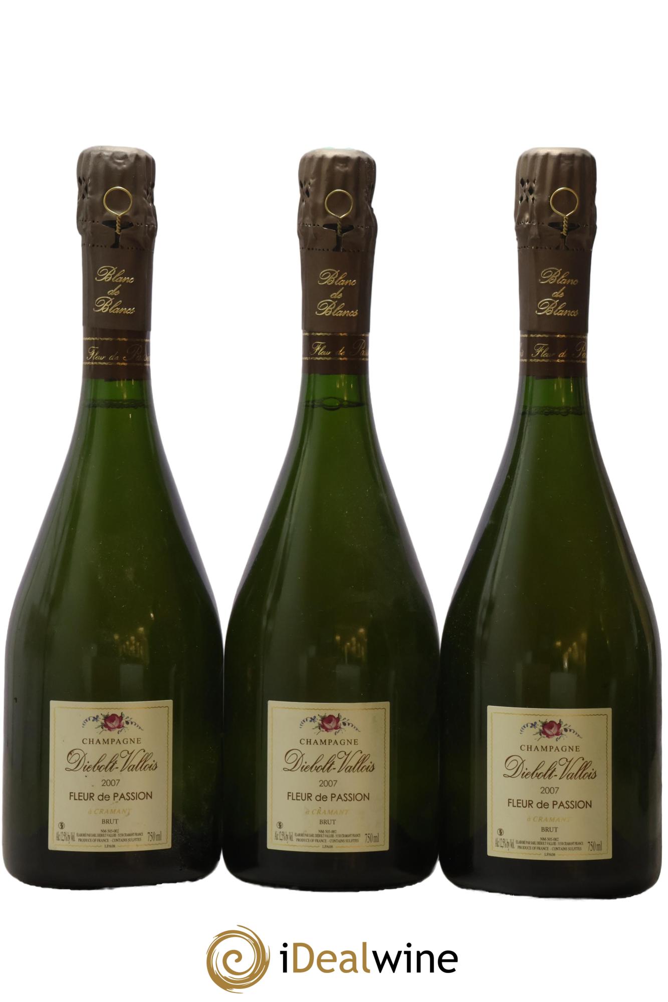 Fleur de Passion Brut Diebolt-Vallois 2007 - Lot de 3 bouteilles - 0