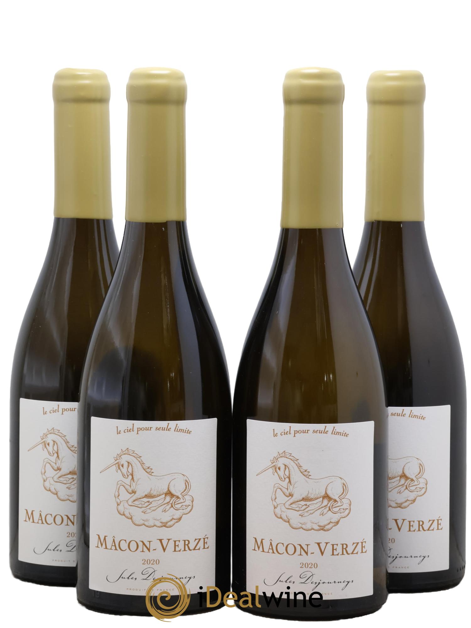 Mâcon-Verzé Jules Desjourneys 2020 - Lotto di 4 bottiglie - 0