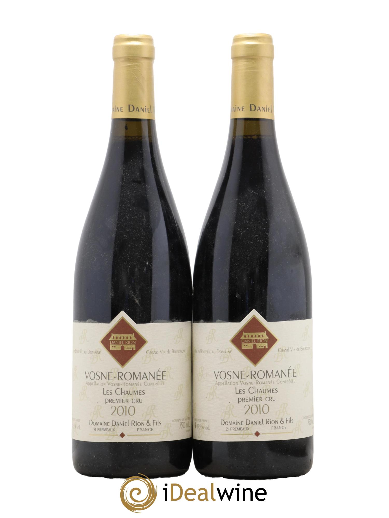 Vosne-Romanée 1er Cru Les Chaumes Daniel Rion 2010 - Lot de 2 bouteilles - 0