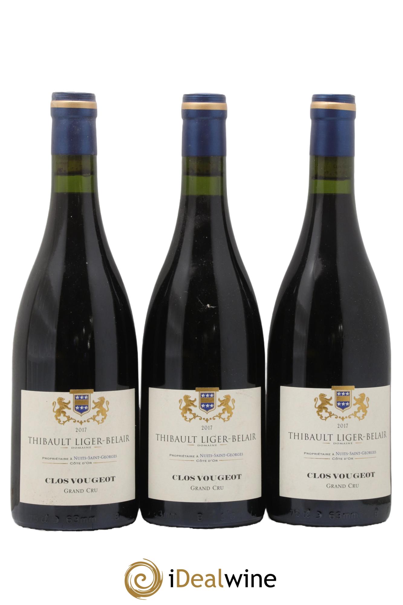 Clos de Vougeot Grand Cru Thibault Liger-Belair 2017 - Lot de 3 bouteilles - 0