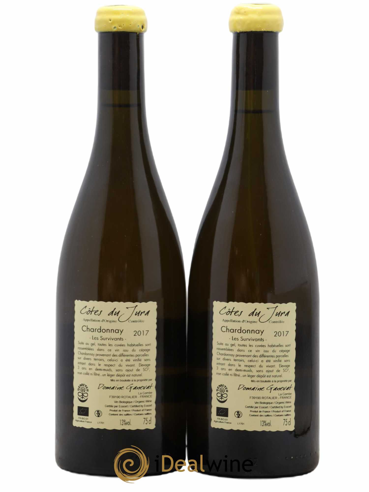 Côtes du Jura Les Survivants Jean-François Ganevat (Domaine)  2017 - Lotto di 2 bottiglie - 1