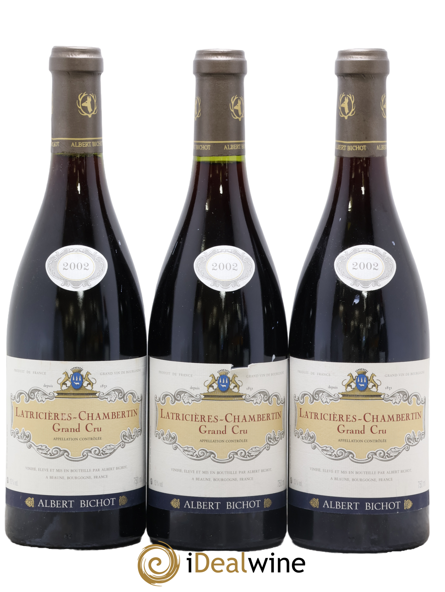 Latricières-Chambertin Grand Cru Albert Bichot 2002 - Lot de 3 bouteilles - 0