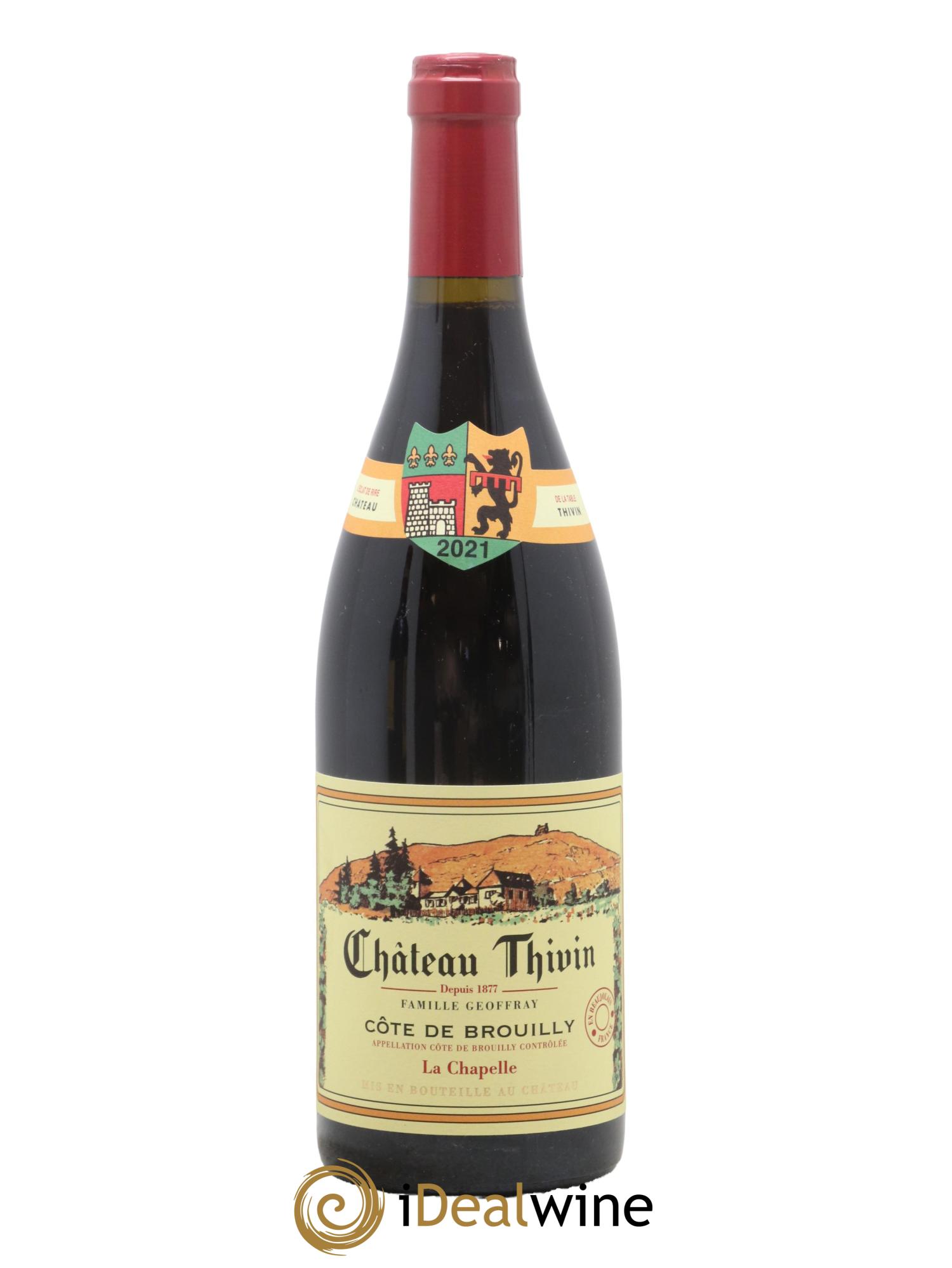 Côte de Brouilly Cuvée La Chapelle Château Thivin 2021 - Lot de 1 bouteille - 0