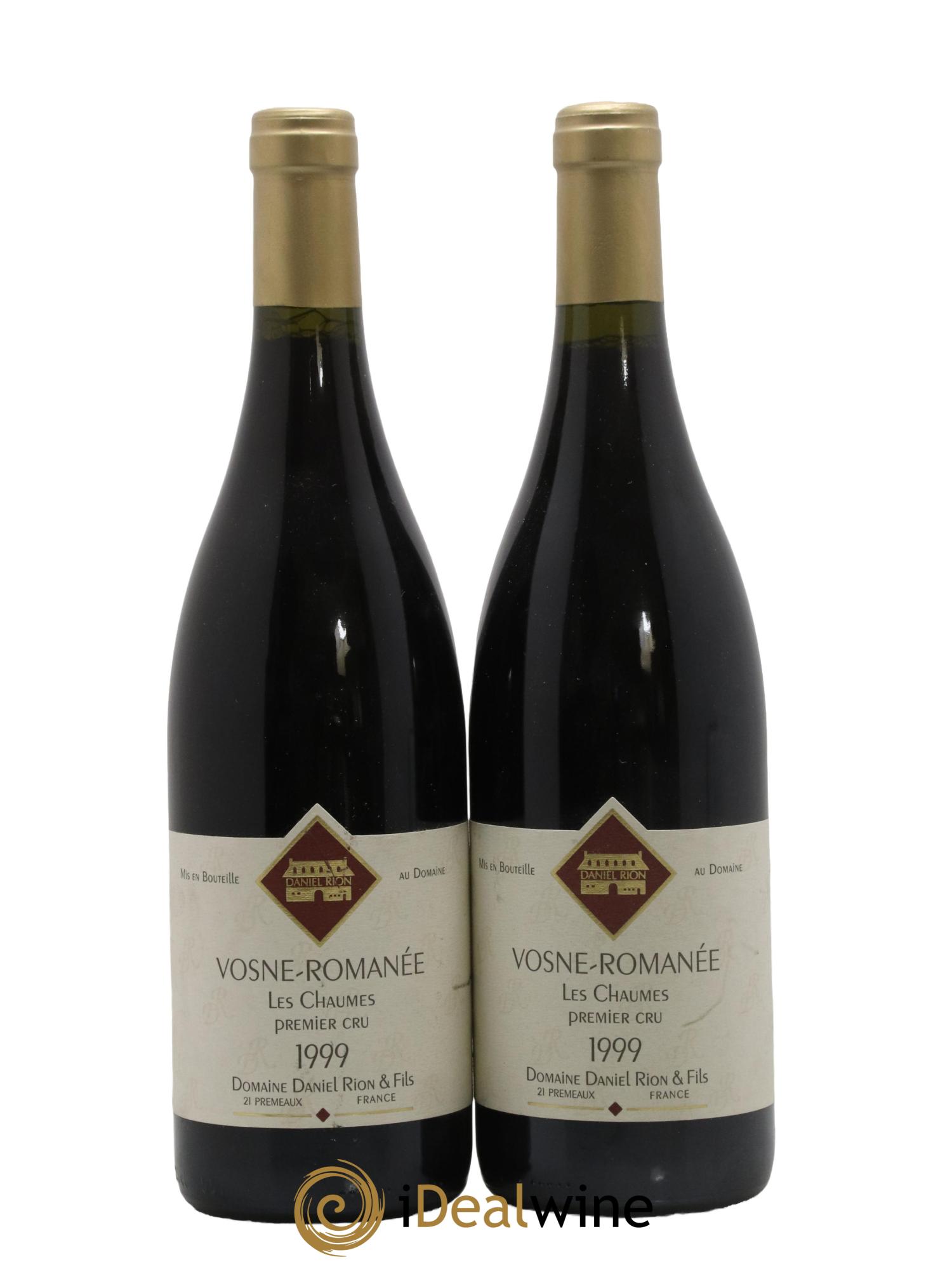 Vosne-Romanée 1er Cru Les Chaumes Domaine Daniel Rion & Fils 1999 - Lot de 2 bouteilles - 0
