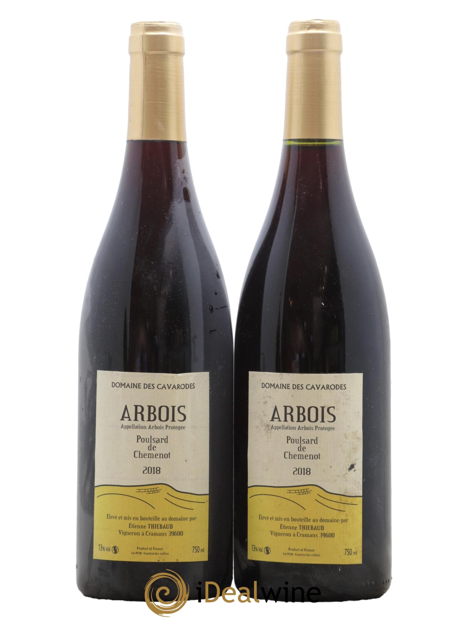 Arbois Poulsard de Chemenot Cavarodes (Domaine des) - Etienne Thiébaud 2018 - Lot de 2 bouteilles - 0