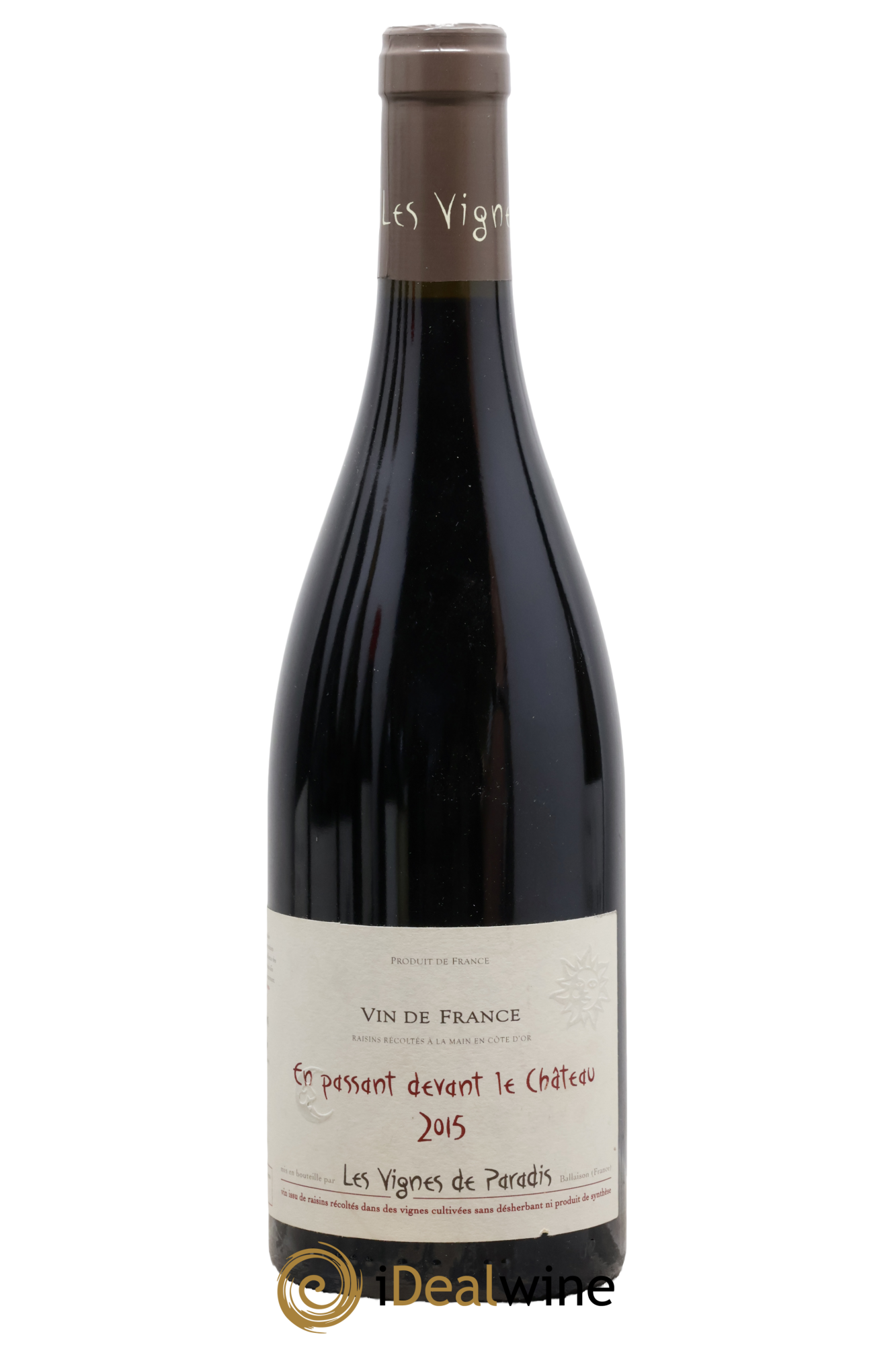 Vin de France Les Vignes du Paradis En Passant Devant Le Château Dominique Lucas 2015 - Lote de 1 botella - 0