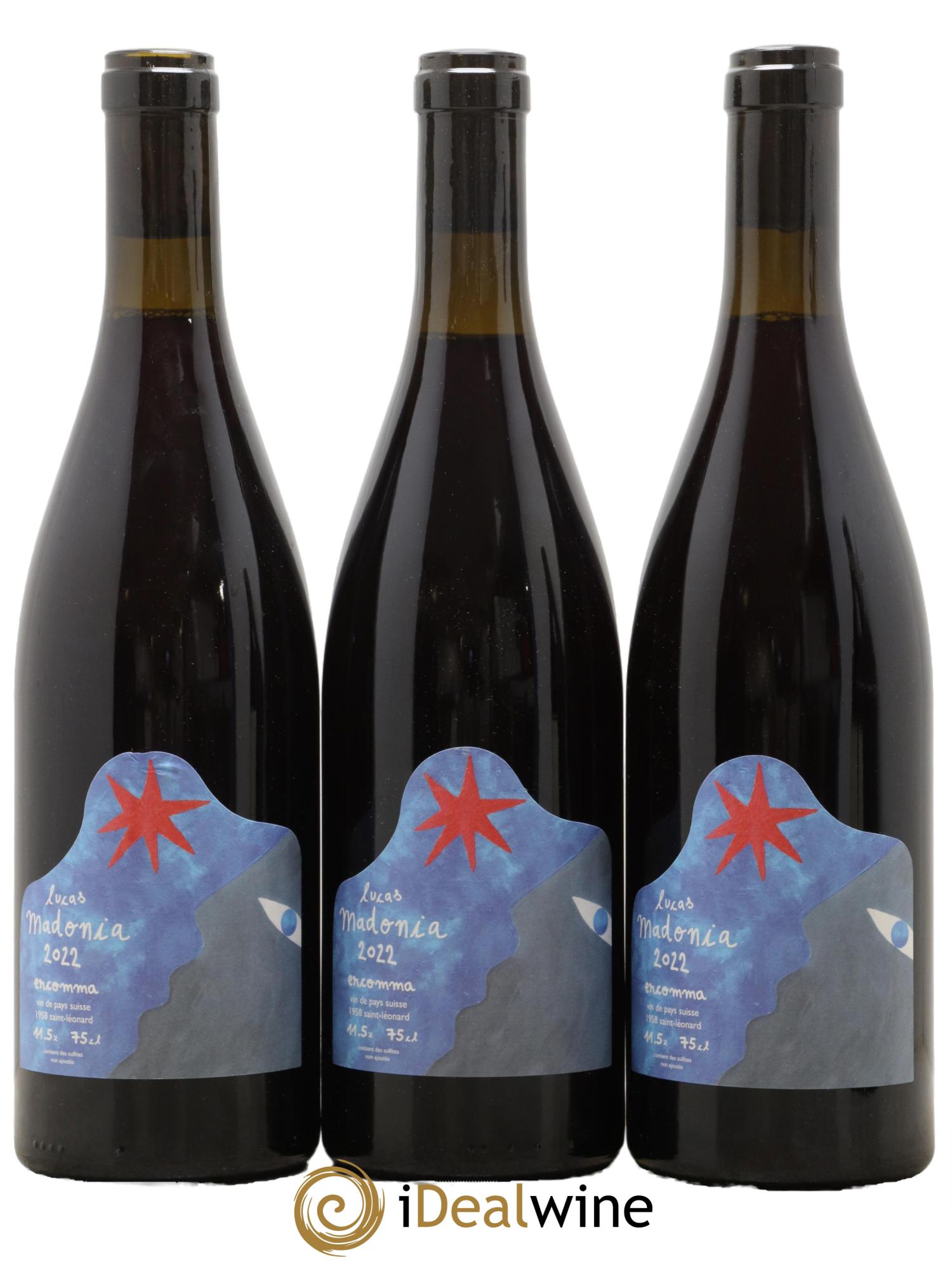 Valais Ercomma Lucas Madonia 2022 - Lot de 3 bouteilles - 0