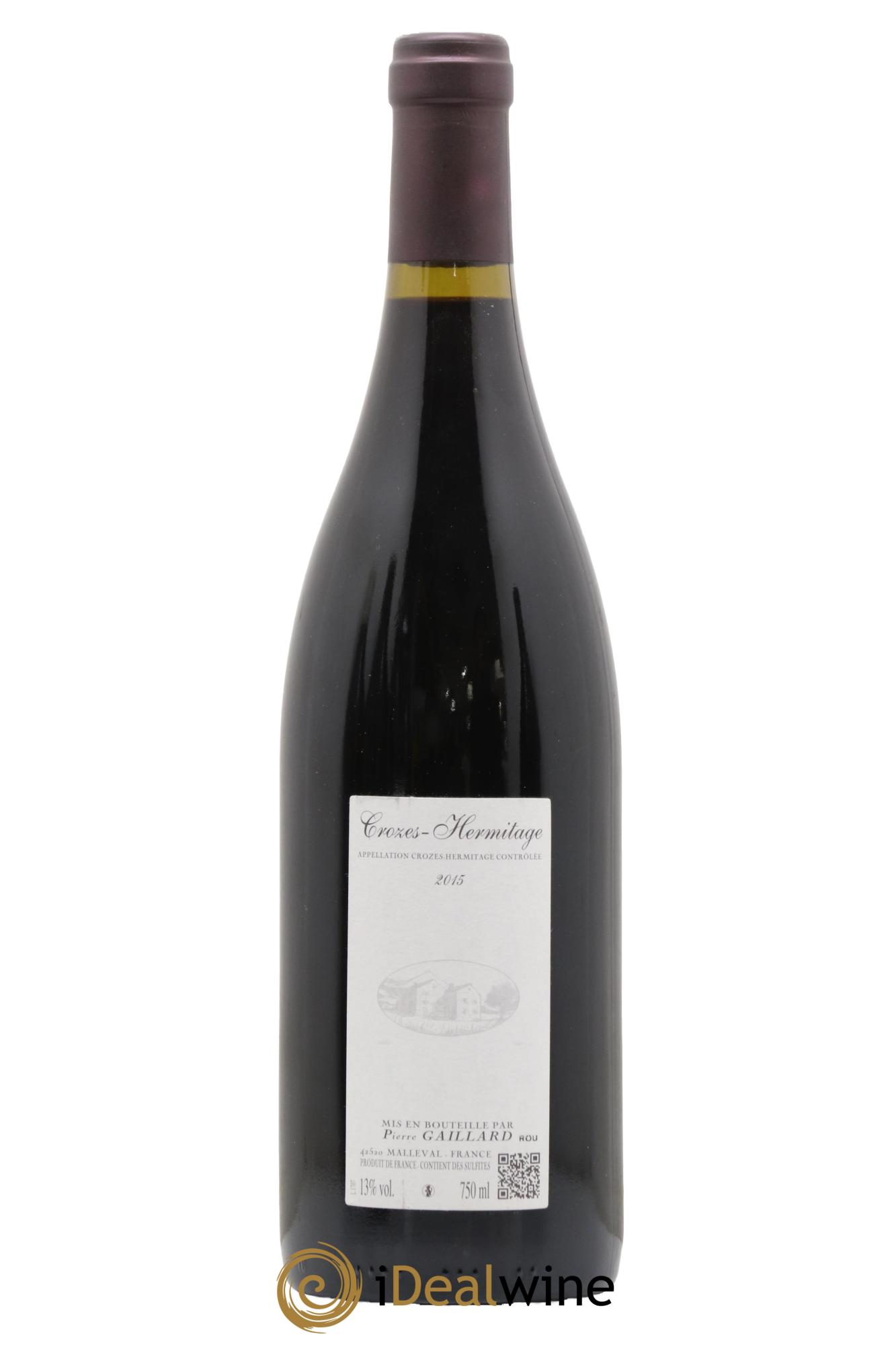 Crozes-Hermitage Domaine Pierre Gaillard 2015 - Lot of 1 bottle - 1