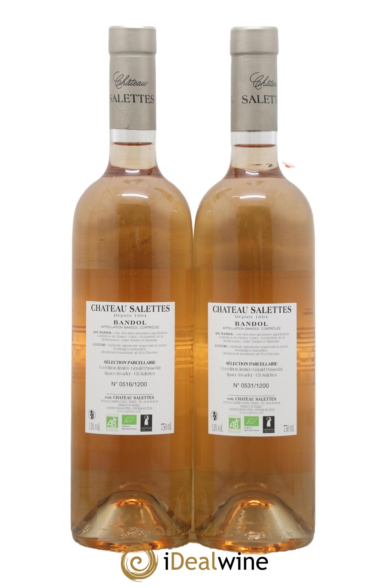 Bandol Parcellaire Château Salettes 2021 - Lot de 2 bouteilles - 1