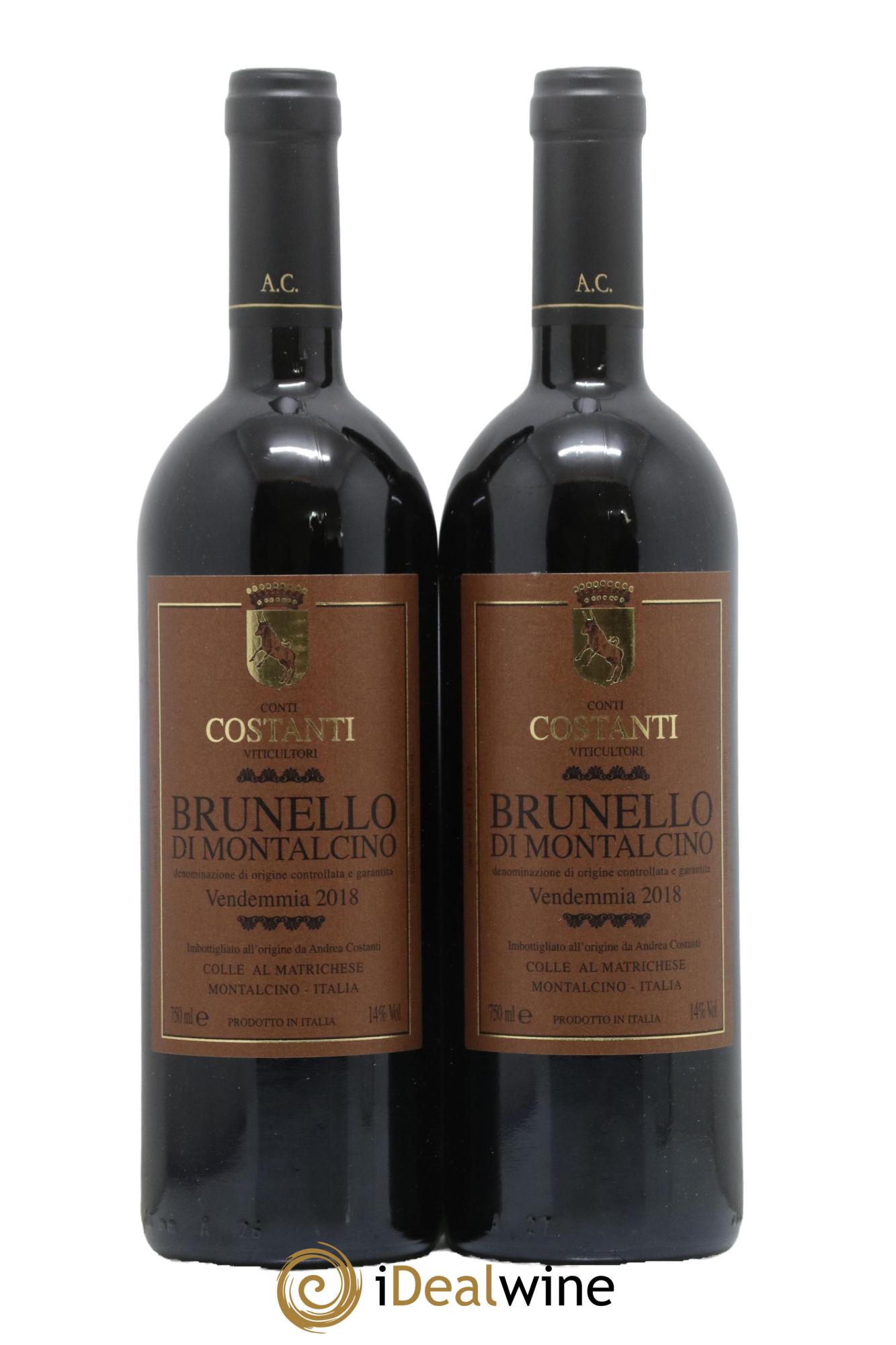 Brunello di Montalcino DOCG Conti Costanti 2018 - Lotto di 2 bottiglie - 0