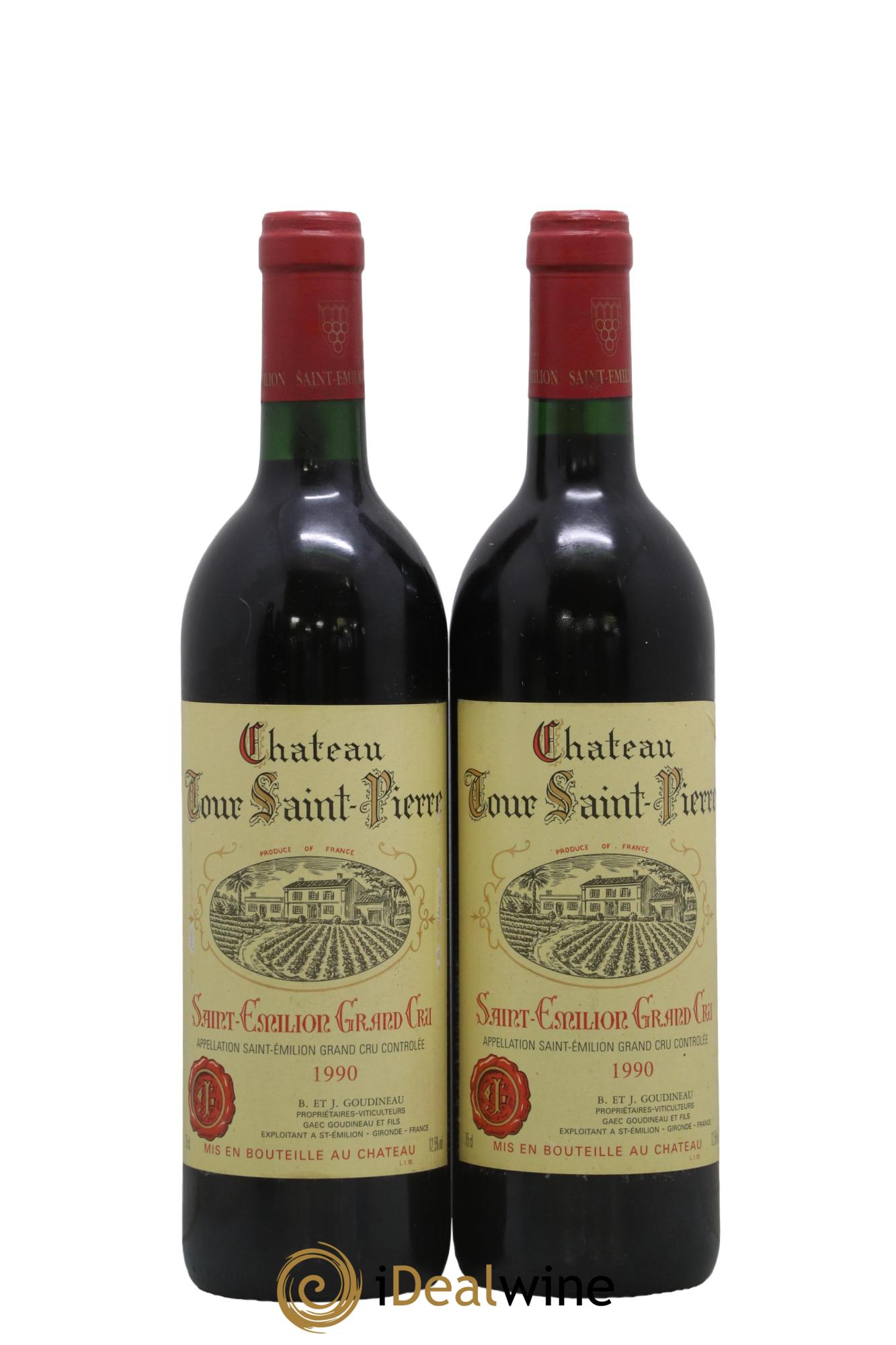 Saint-Émilion Grand Cru Château Tour Saint-Pierre 1990 - Lot of 2 bottles - 0