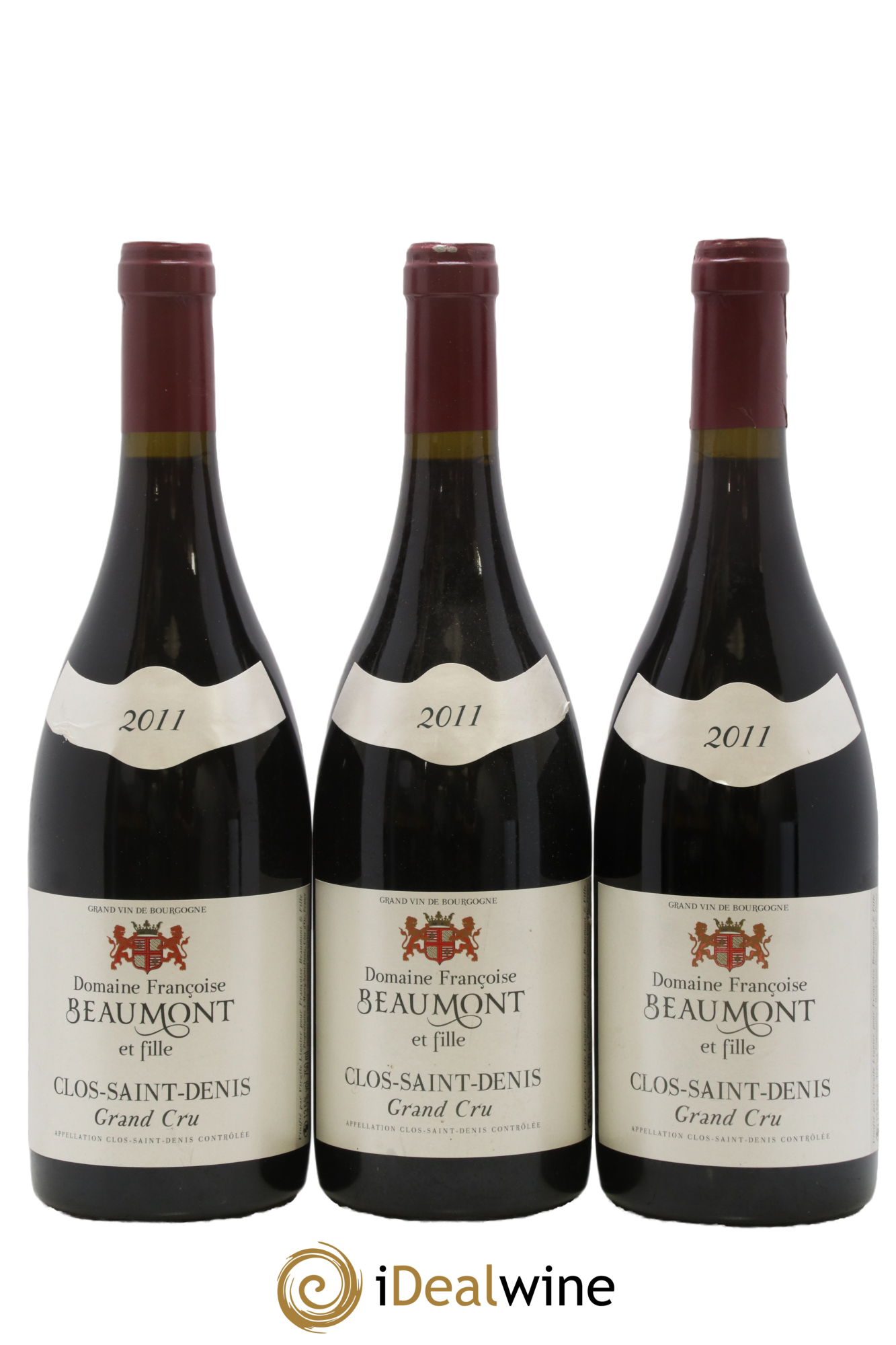 Clos Saint-Denis Grand Cru Domaine Françoise Beaumont et fille 2011 - Lot de 3 bouteilles - 0