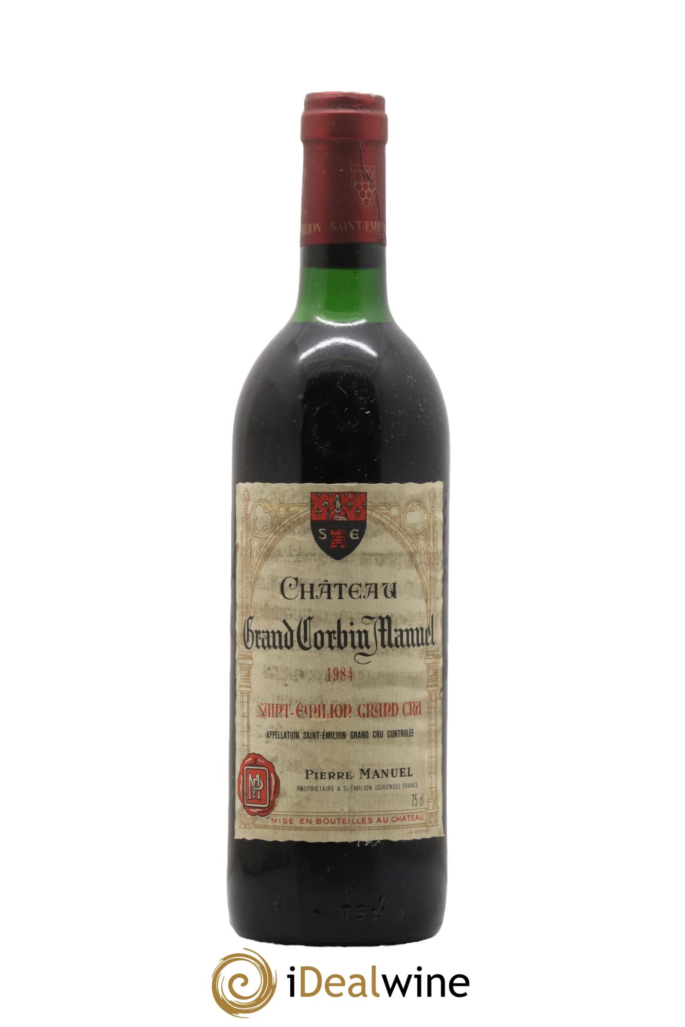Château Grand Corbin Manuel 1984 - Lot de 1 bouteille - 0