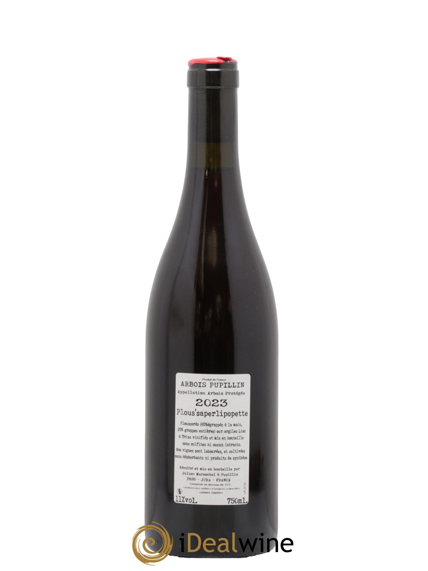 Arbois Pupillin Plous'saperlipopette Domaine de La Borde 2023 - Posten von 1 Flasche - 1
